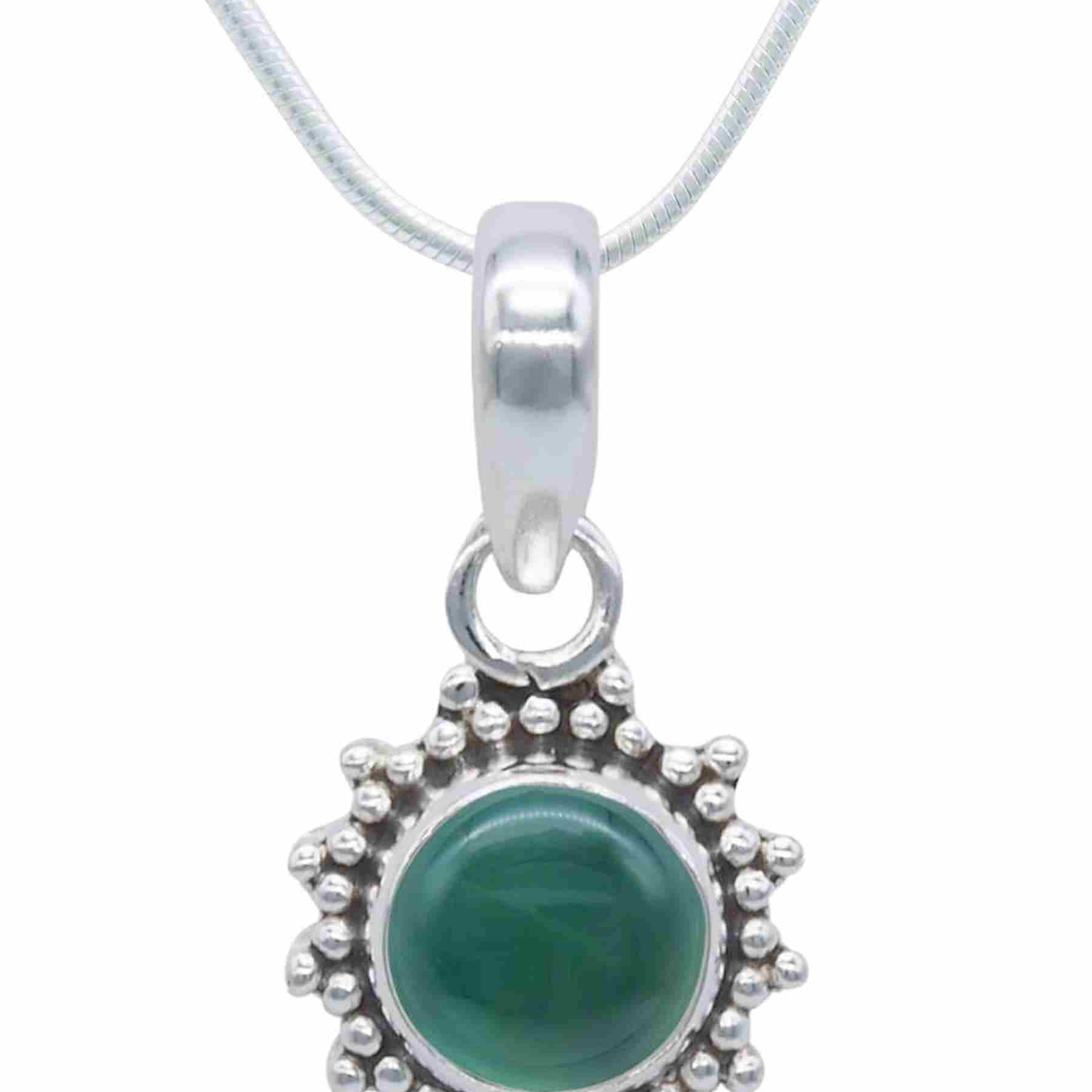 Silberkette mit Anhänger BUWAN rund aus 925 Silber