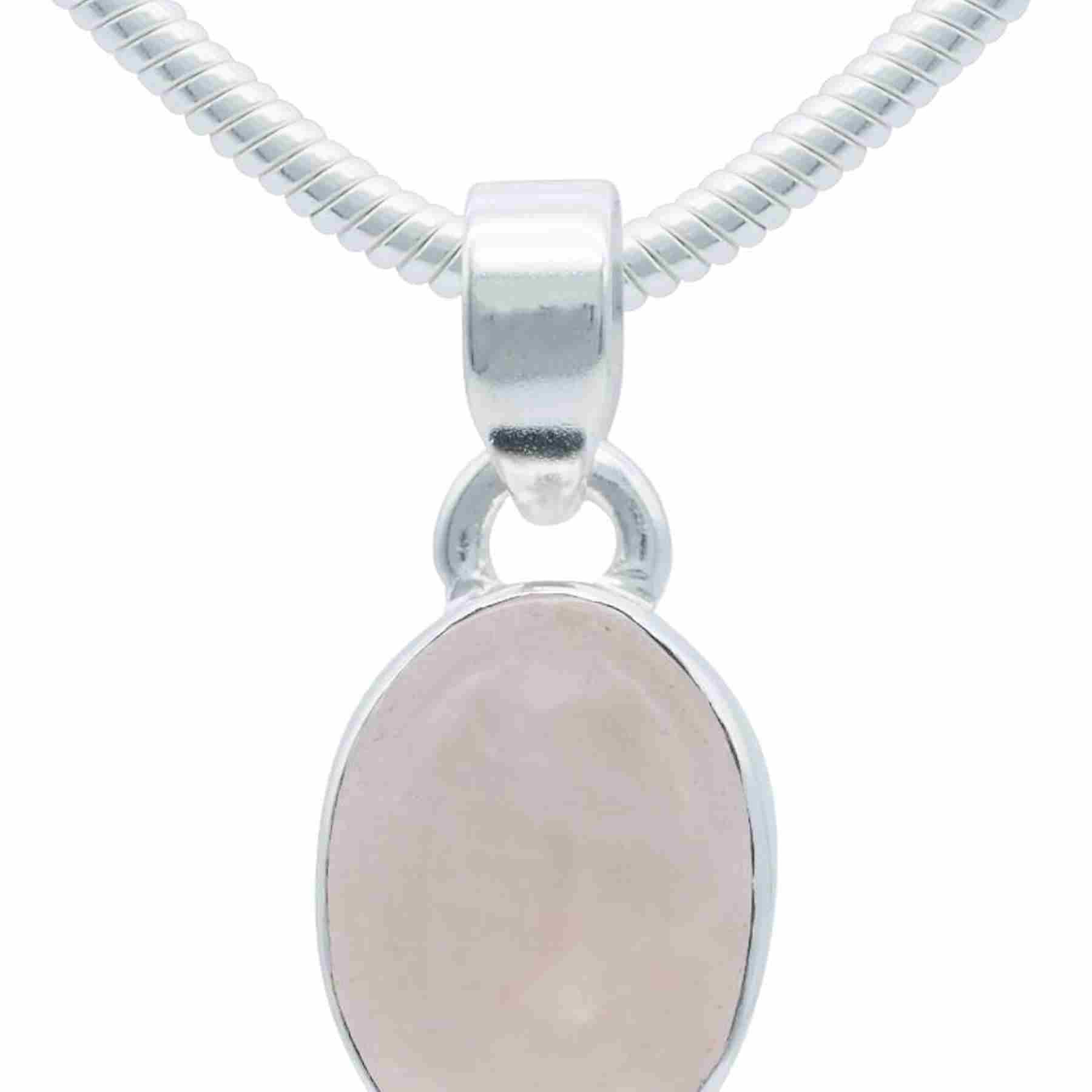 Silberkette mit Anhänger SAMA oval aus 925 Silber