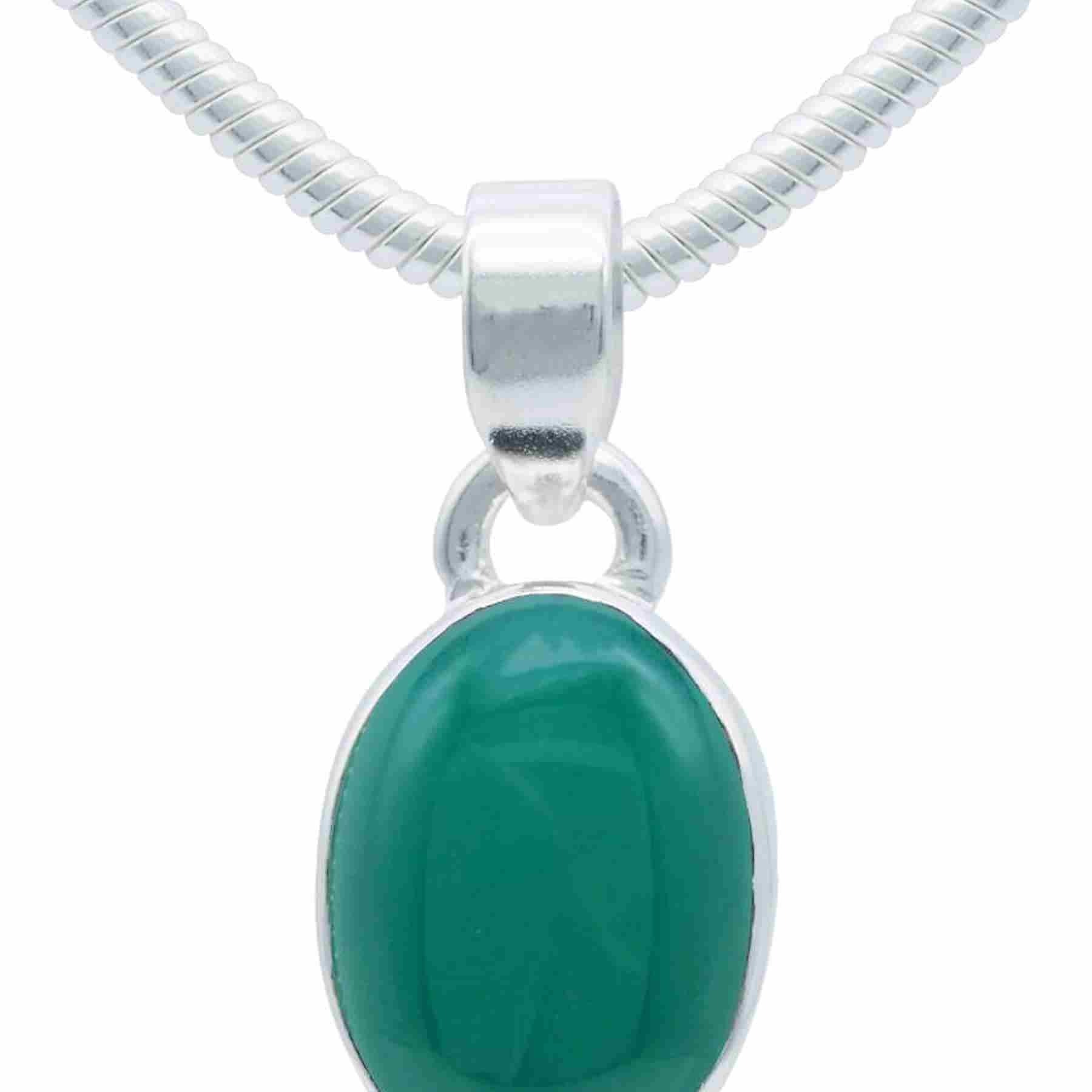 Silberkette mit Anhänger SAMA oval aus 925 Silber