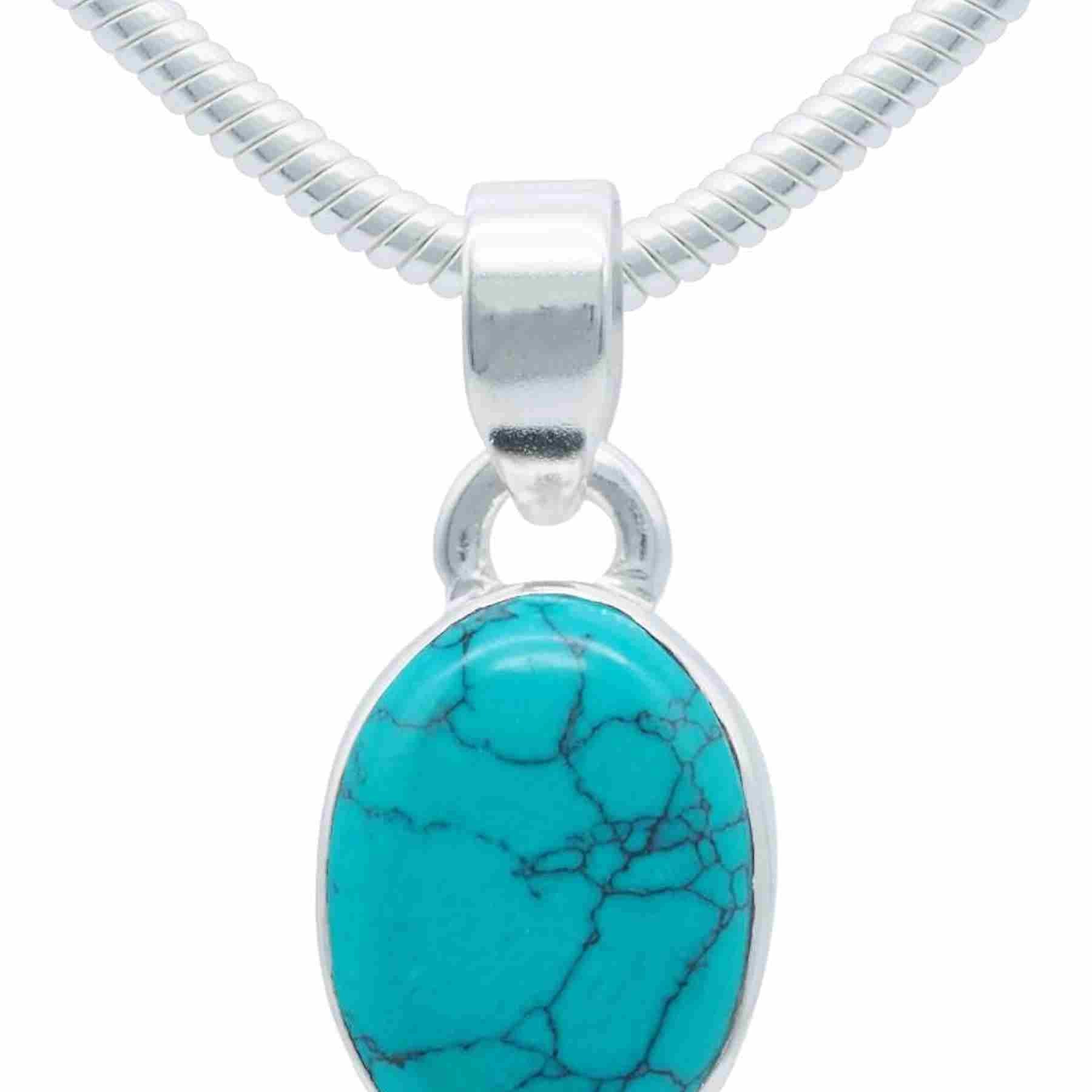 Silberkette mit Anhänger SAMA oval aus 925 Silber