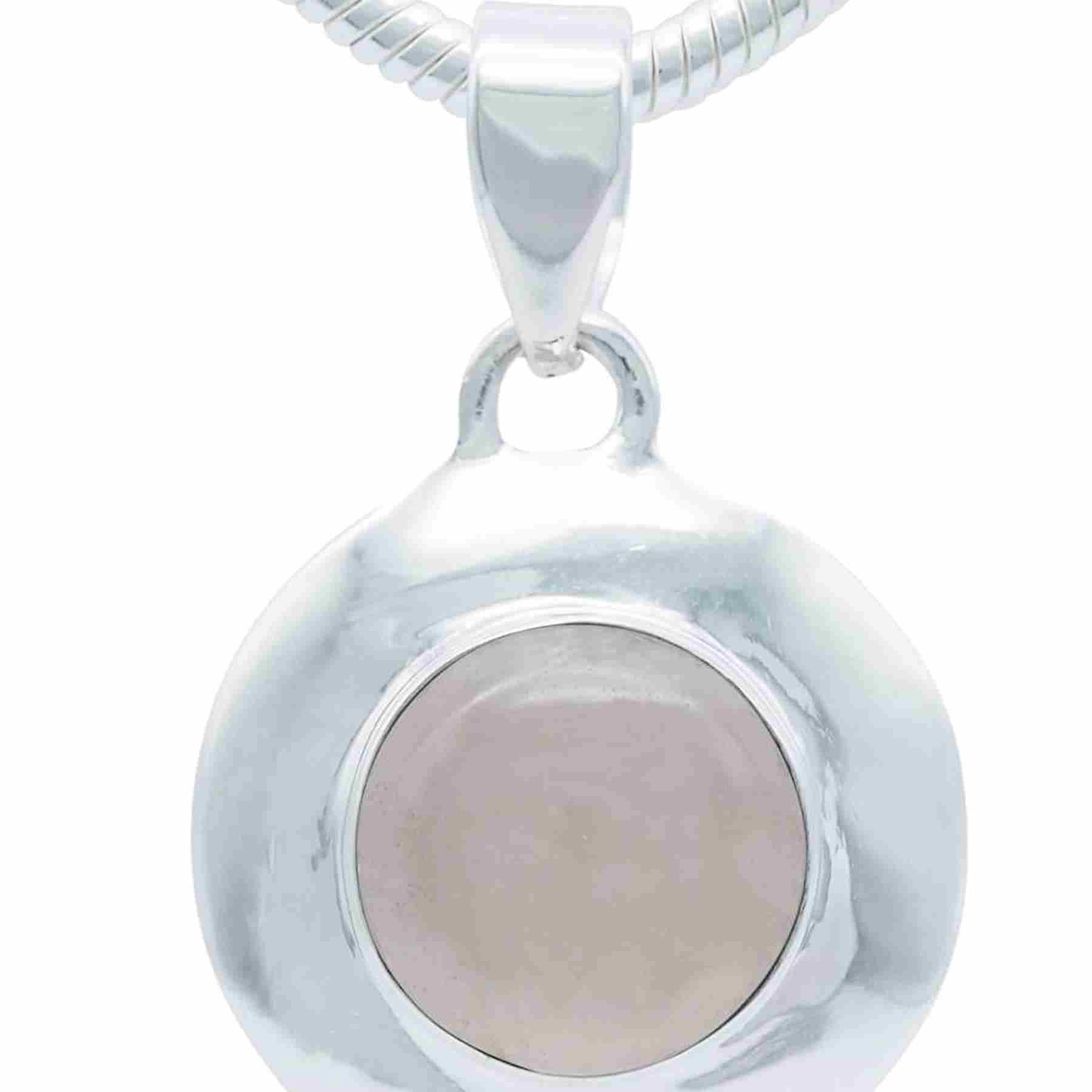 Silberkette mit Anhänger ZABALA rund aus 925 Silber