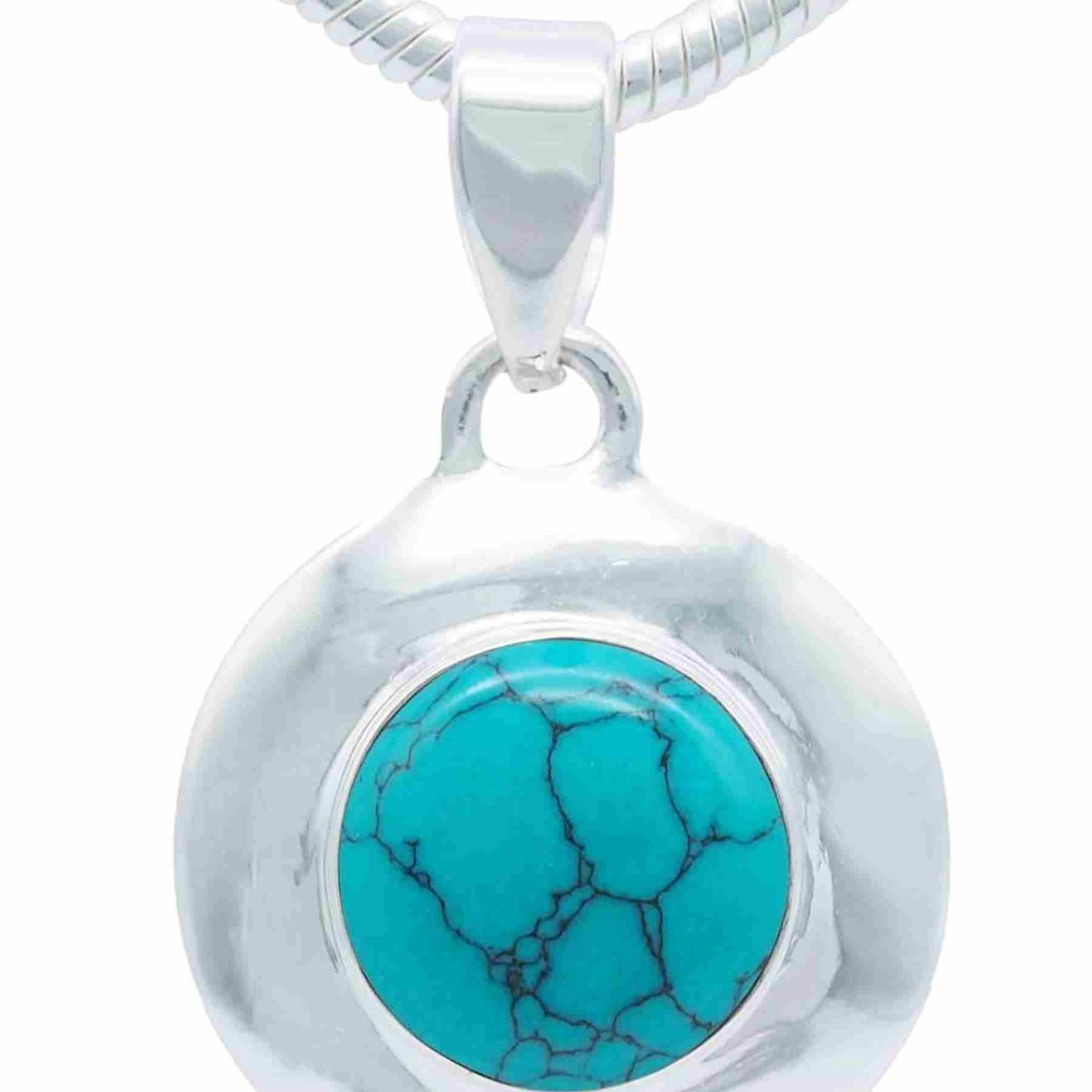 Silberkette mit Anhänger ZABALA rund aus 925 Silber