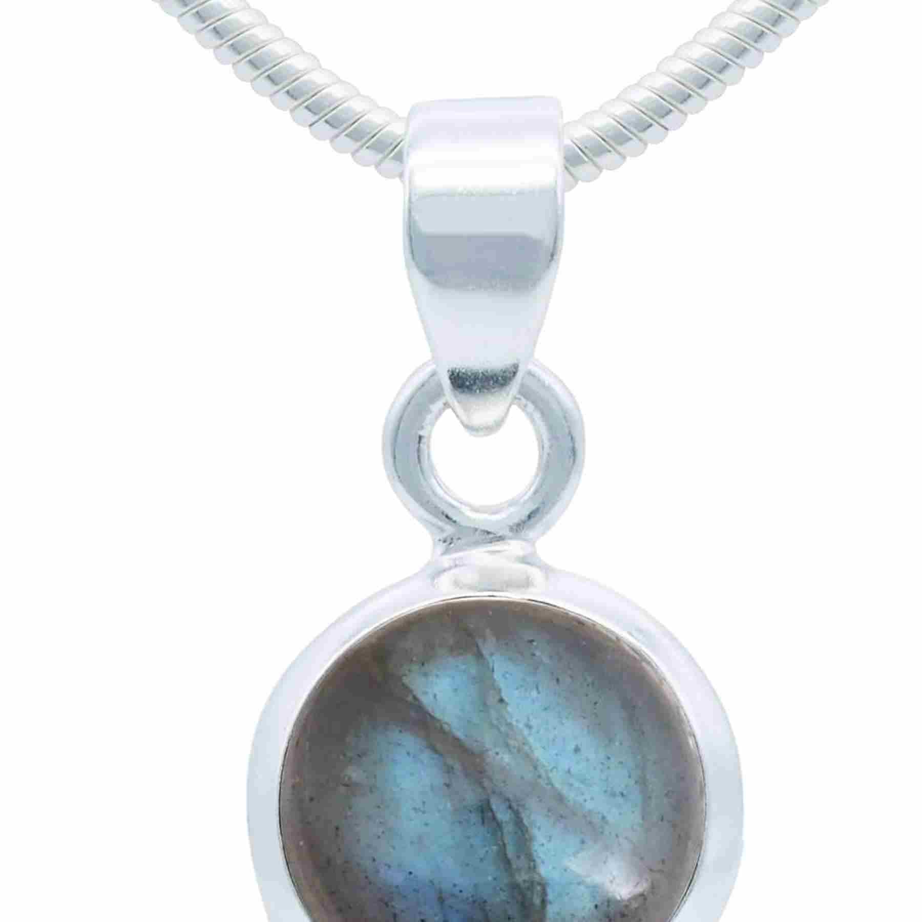Silberkette mit Anhänger MIALE rund aus 925 Silber