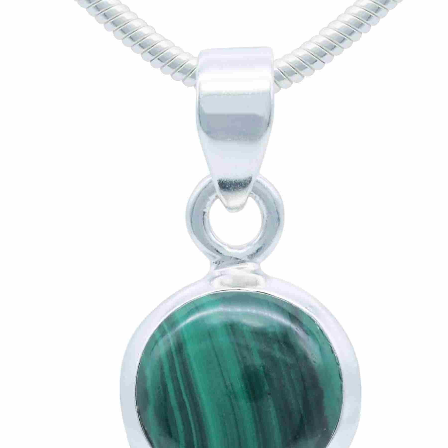 Silberkette mit Anhänger MIALE rund aus 925 Silber