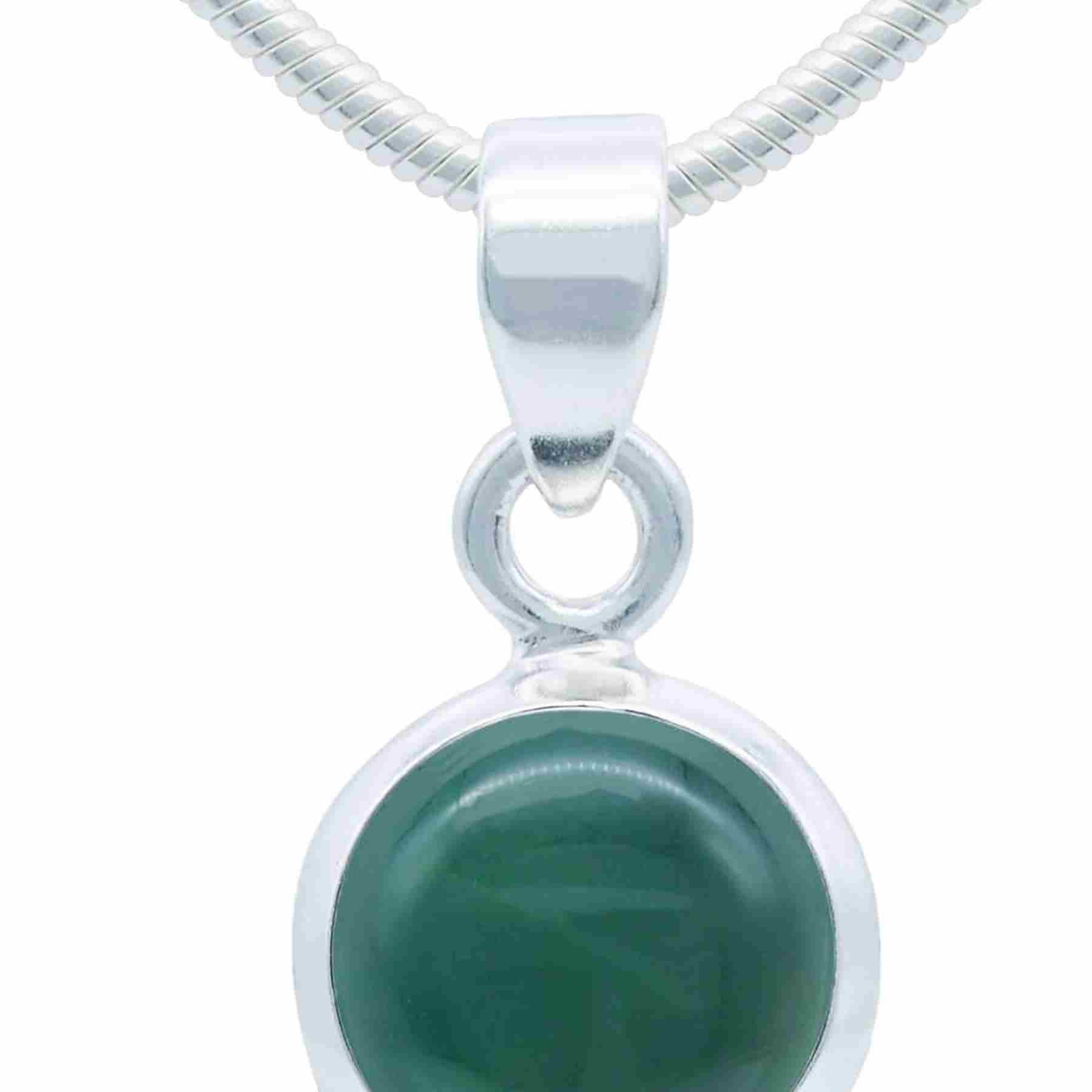 Silberkette mit Anhänger MIALE rund aus 925 Silber