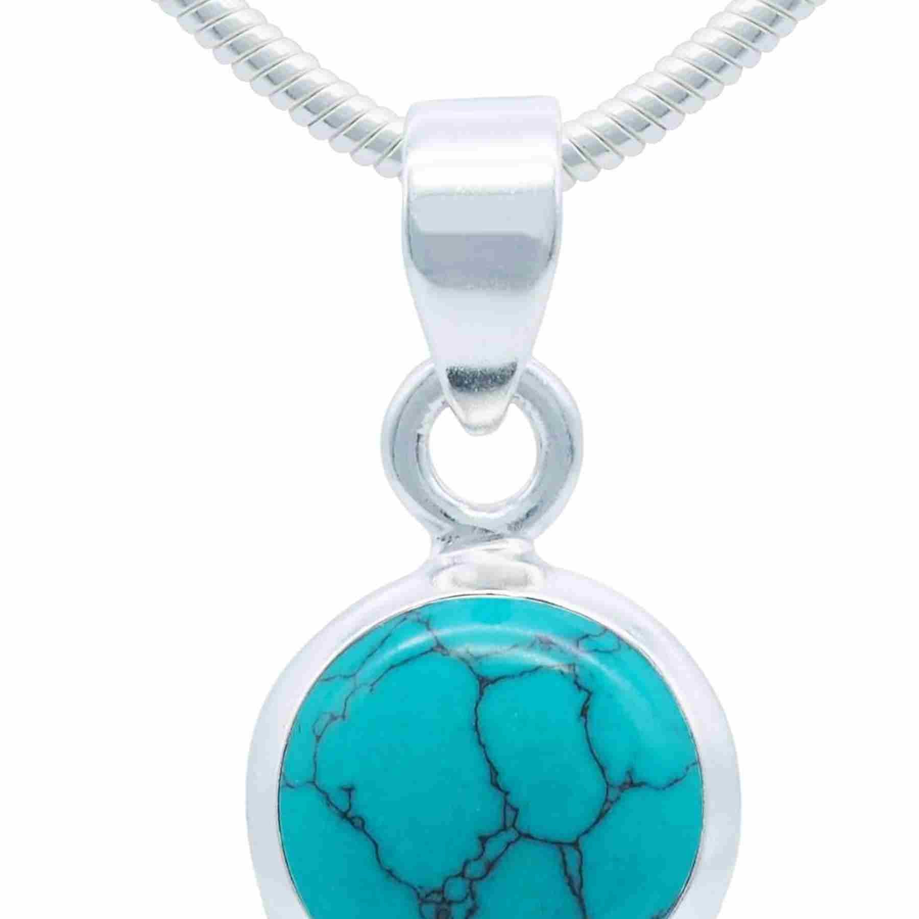 Silberkette mit Anhänger MIALE rund aus 925 Silber