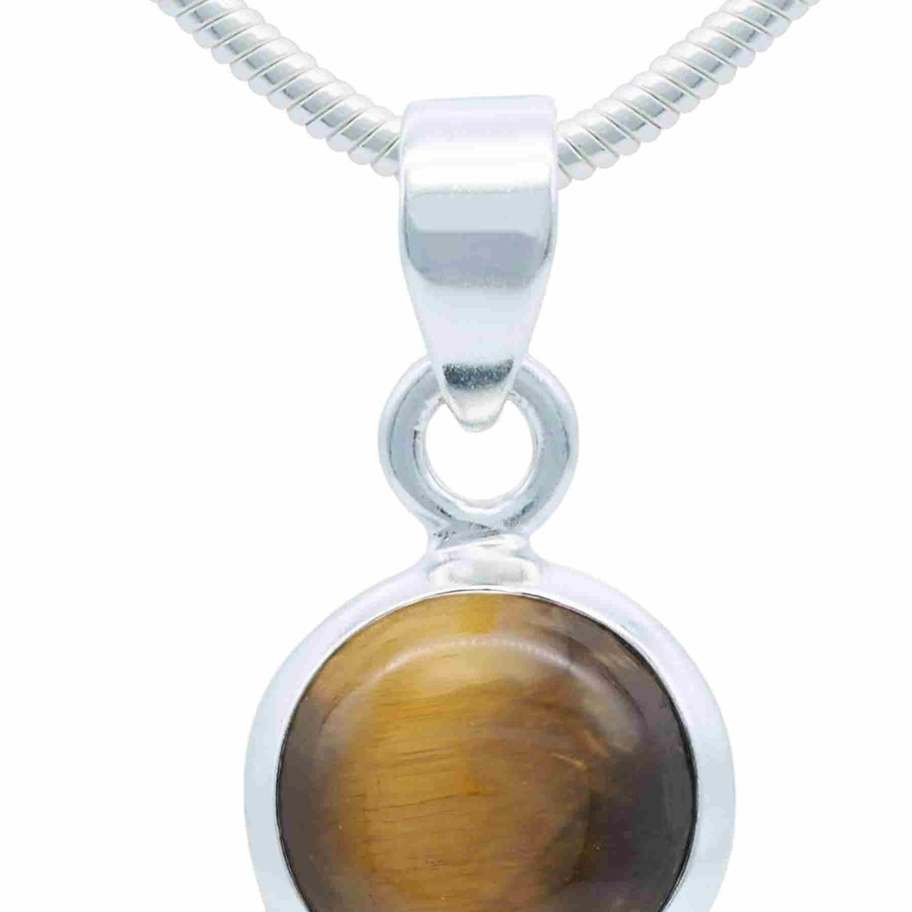 Silberkette mit Anhänger MIALE rund aus 925 Silber