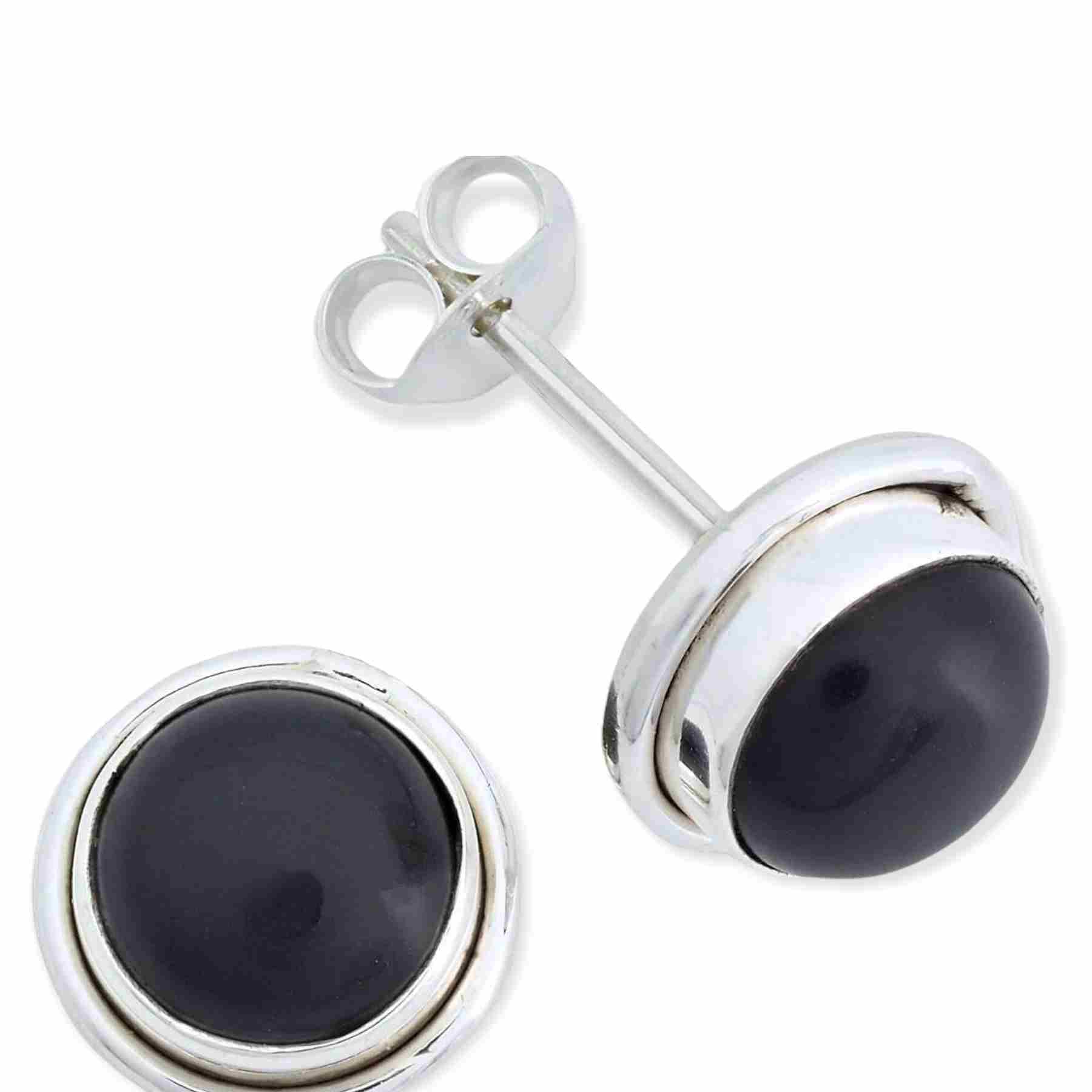 Ohrstecker SARALA rund groß aus 925 Silber