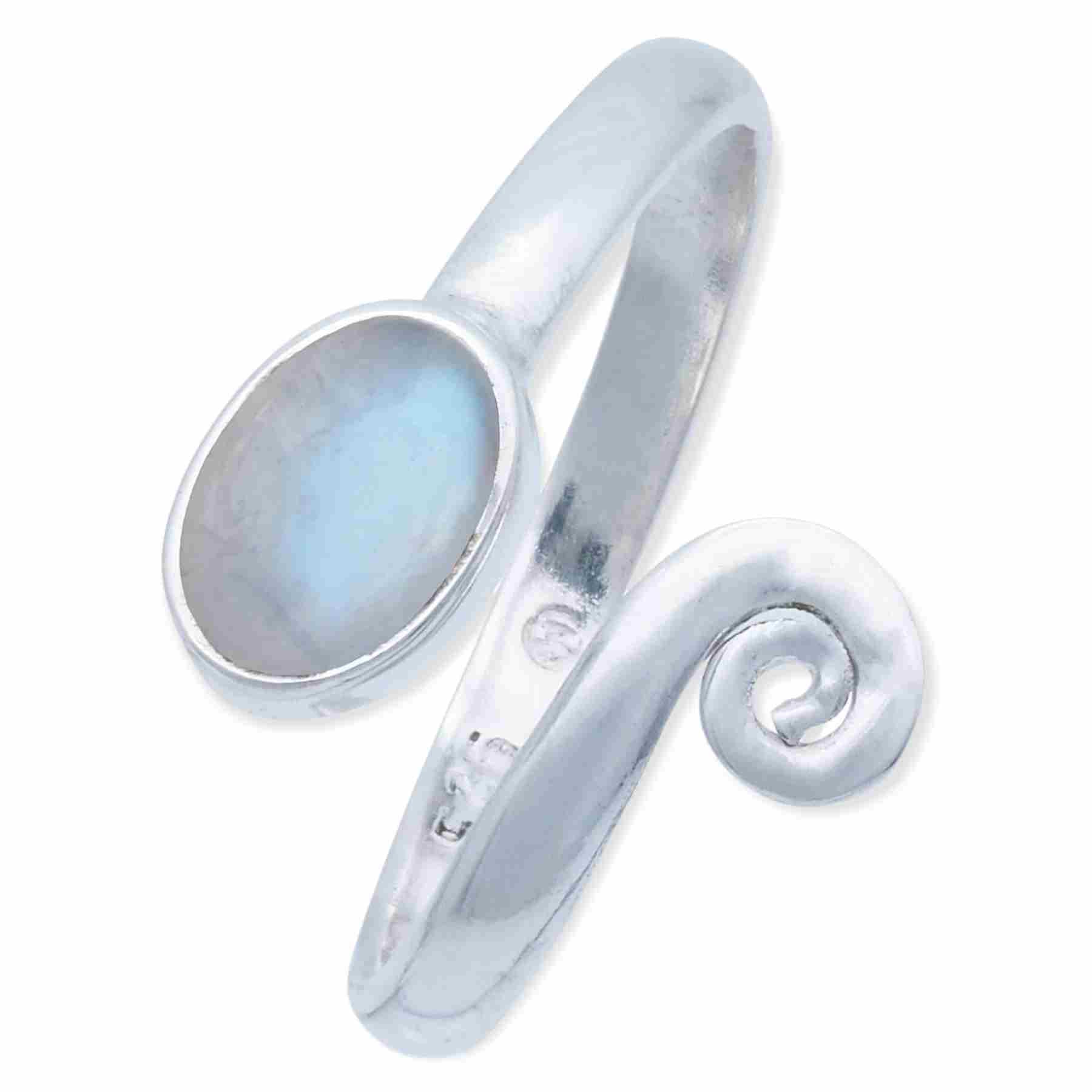 Ring HADASAI oval - größenverstellbar aus 925 Silber
