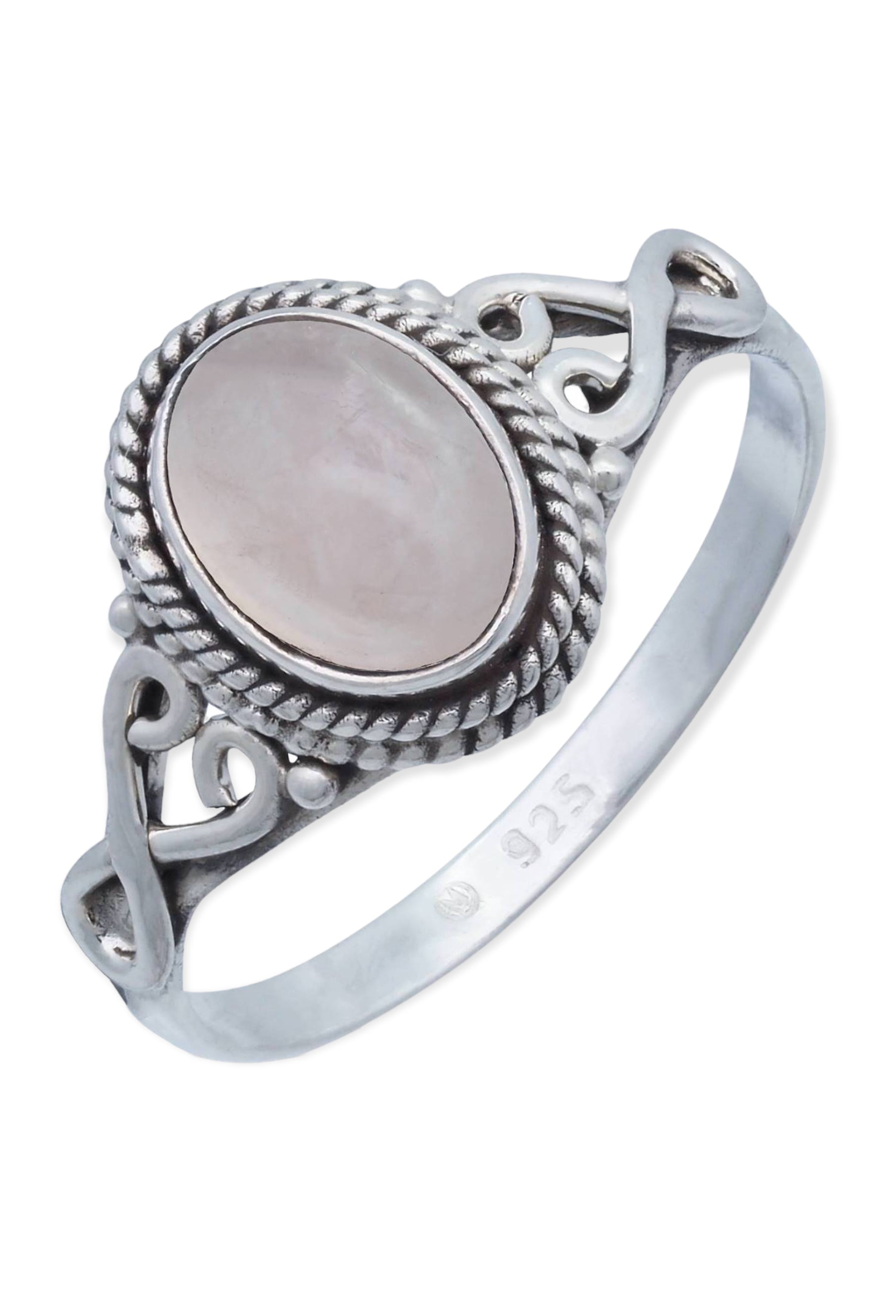 Ring BAGHIMI oval aus 925er Sterling Silber