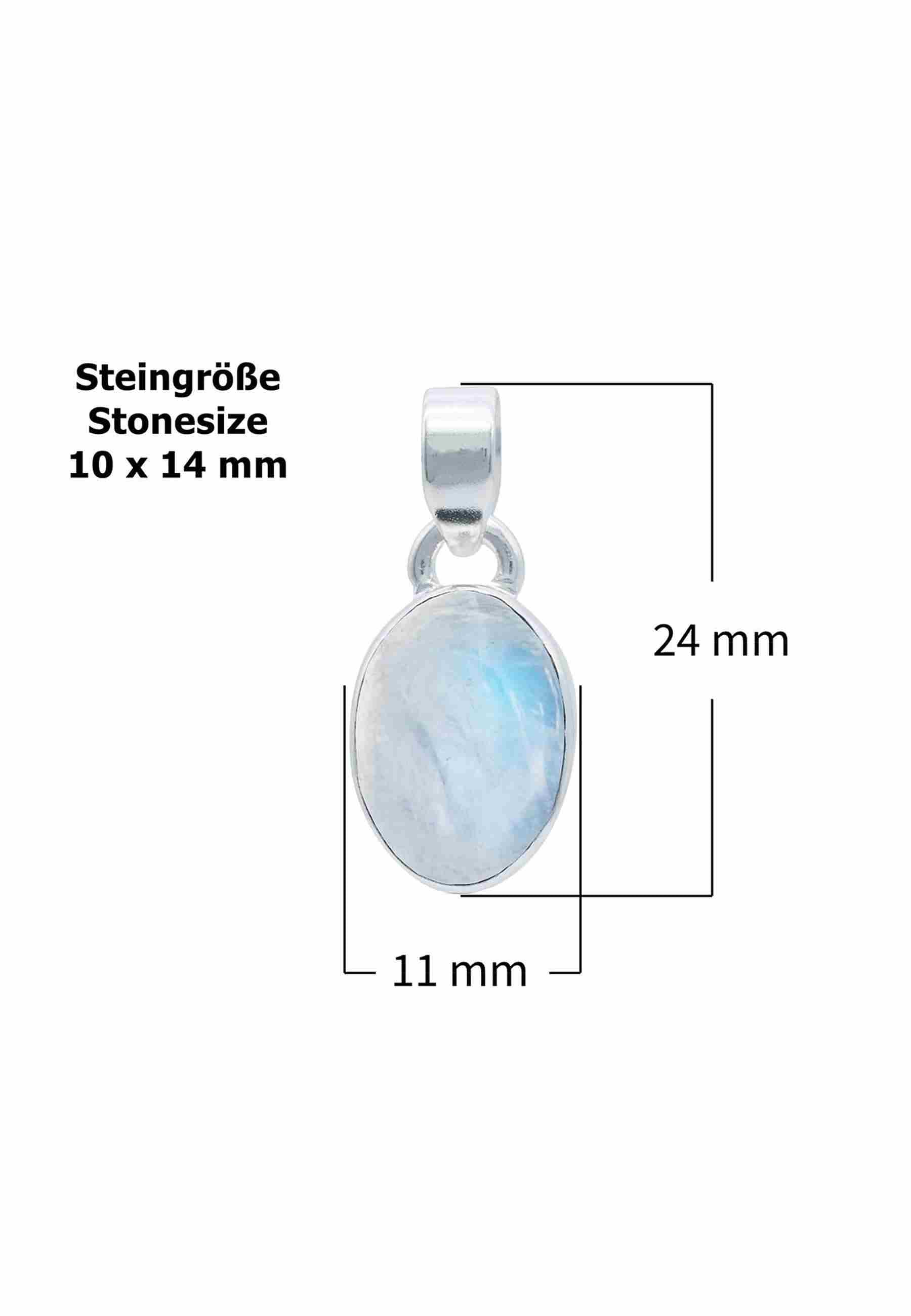 Silberkette mit Anhänger SAMA oval aus 925 Silber - mantraroma
