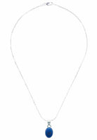 Silberkette mit Anhänger SAMA oval aus 925 Silber - mantraroma