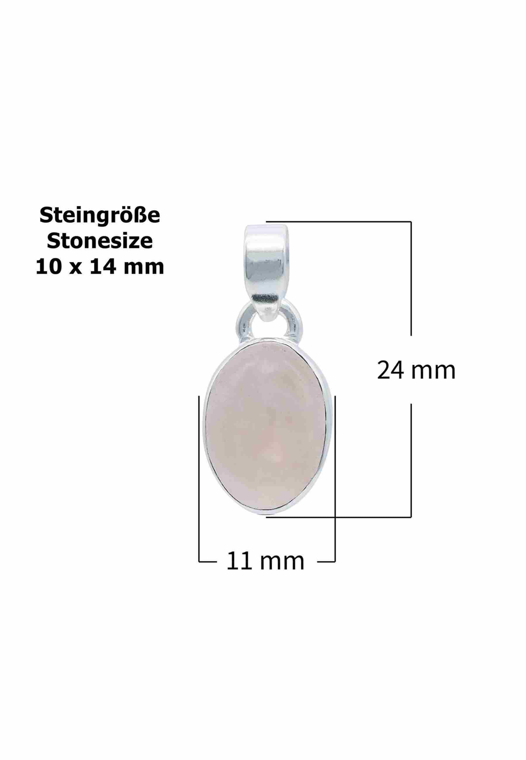 Silberkette mit Anhänger SAMA oval aus 925 Silber - mantraroma