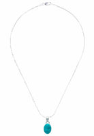 Silberkette mit Anhänger SAMA oval aus 925 Silber - mantraroma