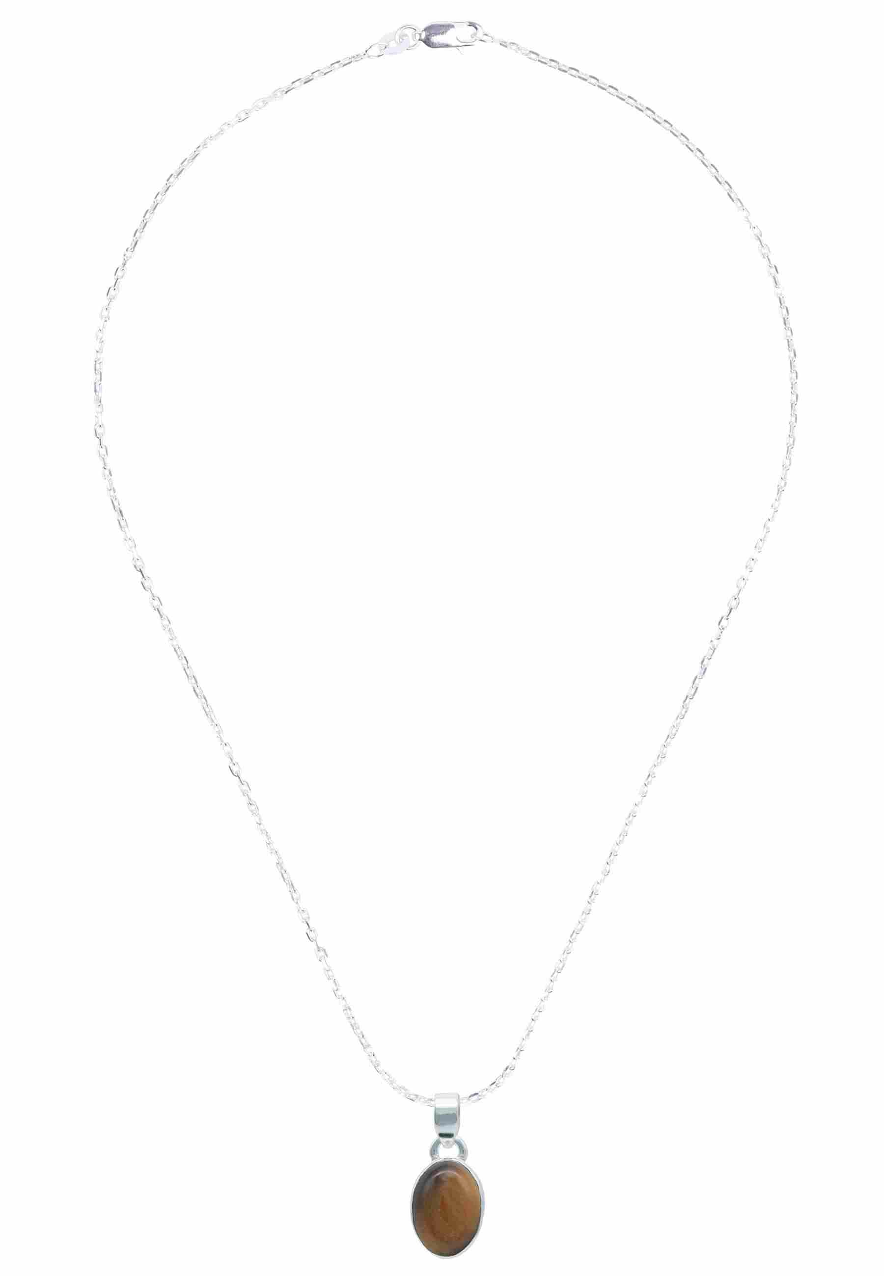 Silberkette mit Anhänger SAMA oval aus 925 Silber - mantraroma