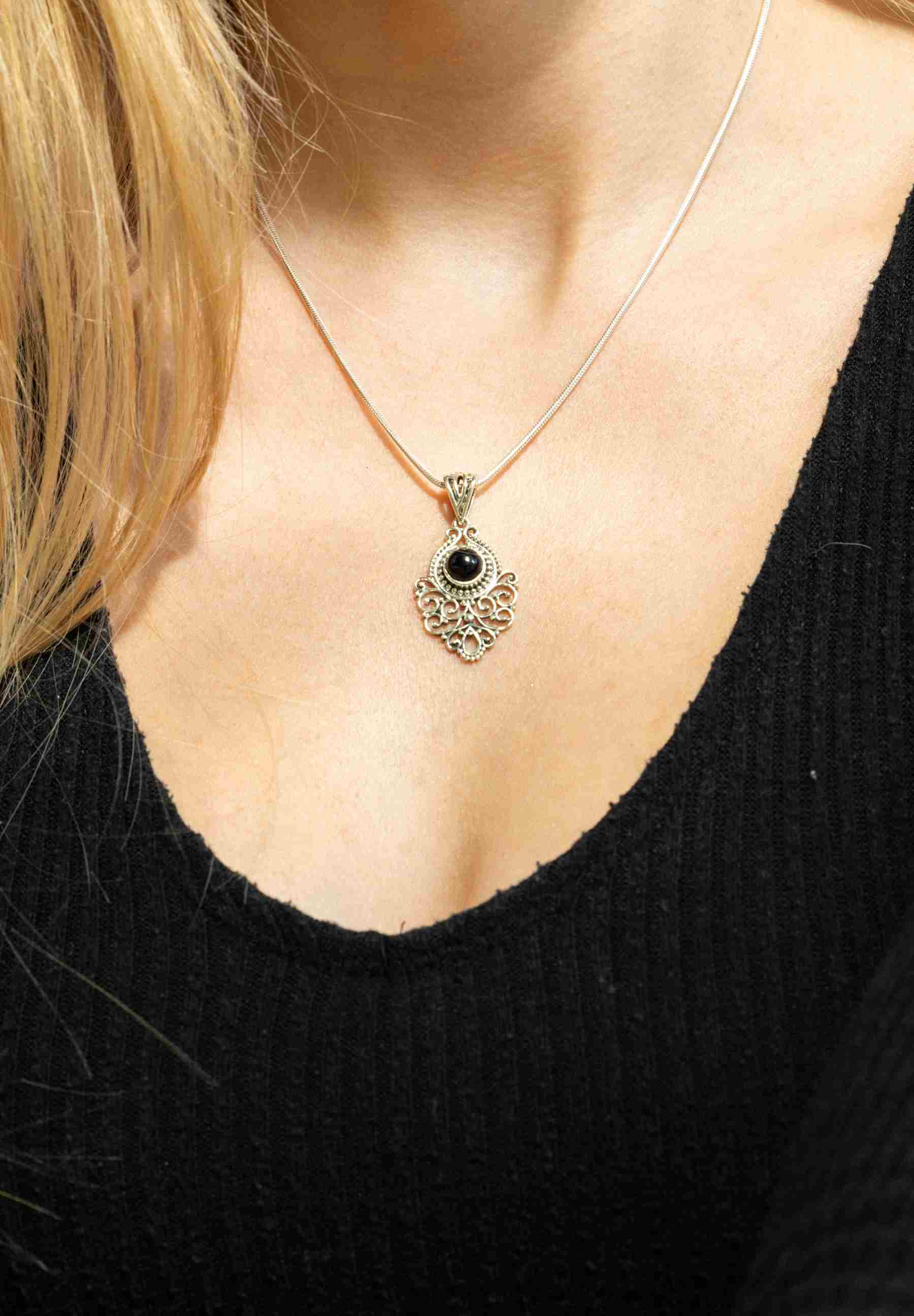 Silberkette mit Anhänger DALIRI aus 925 Silber - mantraroma