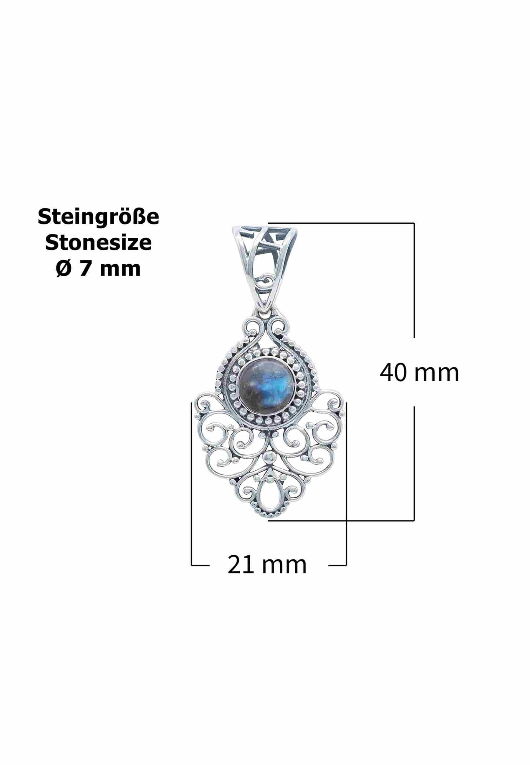 Silberkette mit Anhänger DALIRI aus 925 Silber - mantraroma