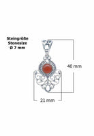 Silberkette mit Anhänger DALIRI aus 925 Silber - mantraroma