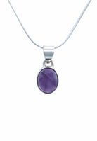 Silberkette mit Anhänger SAMA oval aus 925 Silber - mantraroma