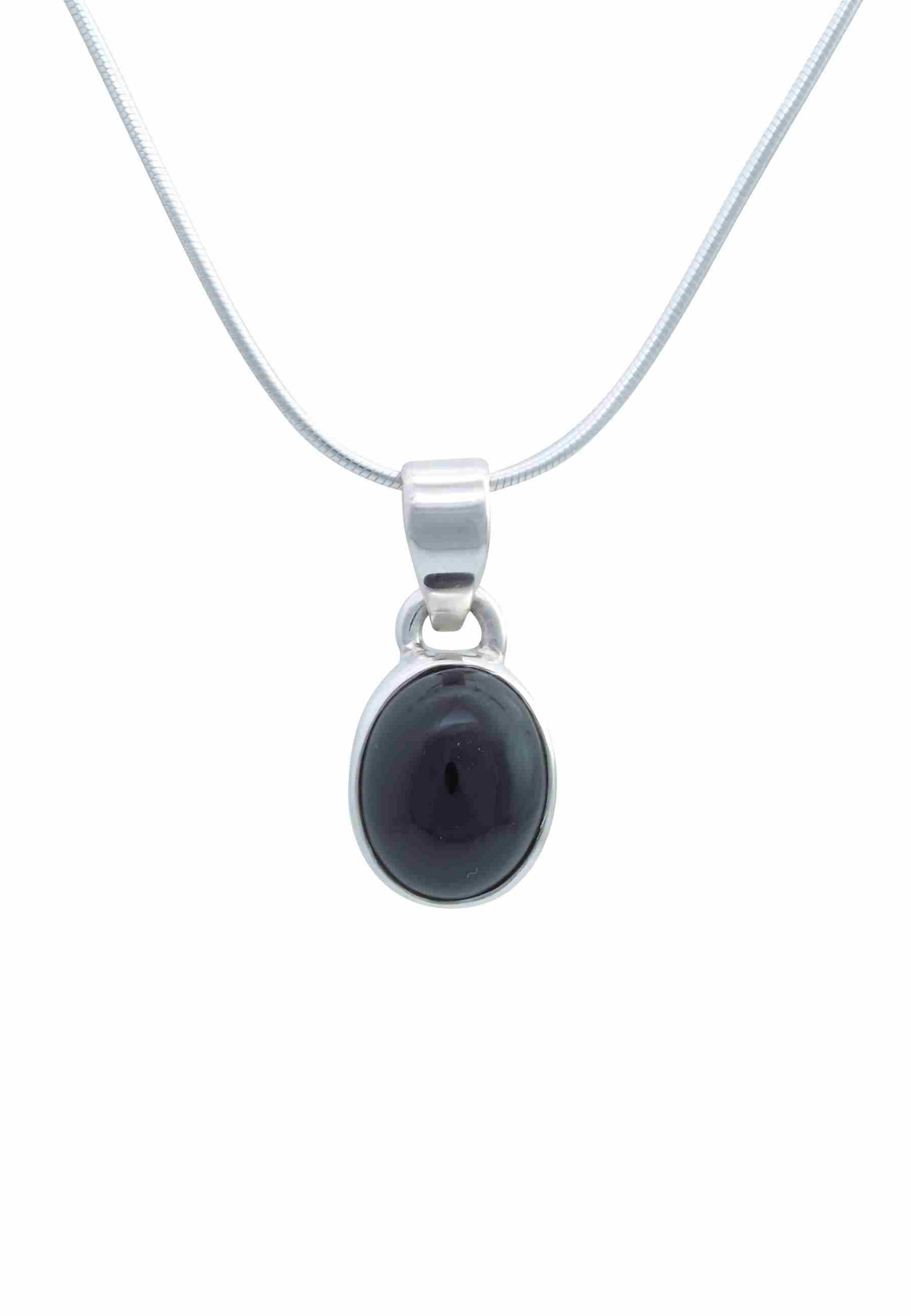 Silberkette mit Anhänger SAMA oval aus 925 Silber - mantraroma