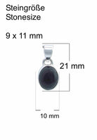 Silberkette mit Anhänger SAMA oval aus 925 Silber - mantraroma