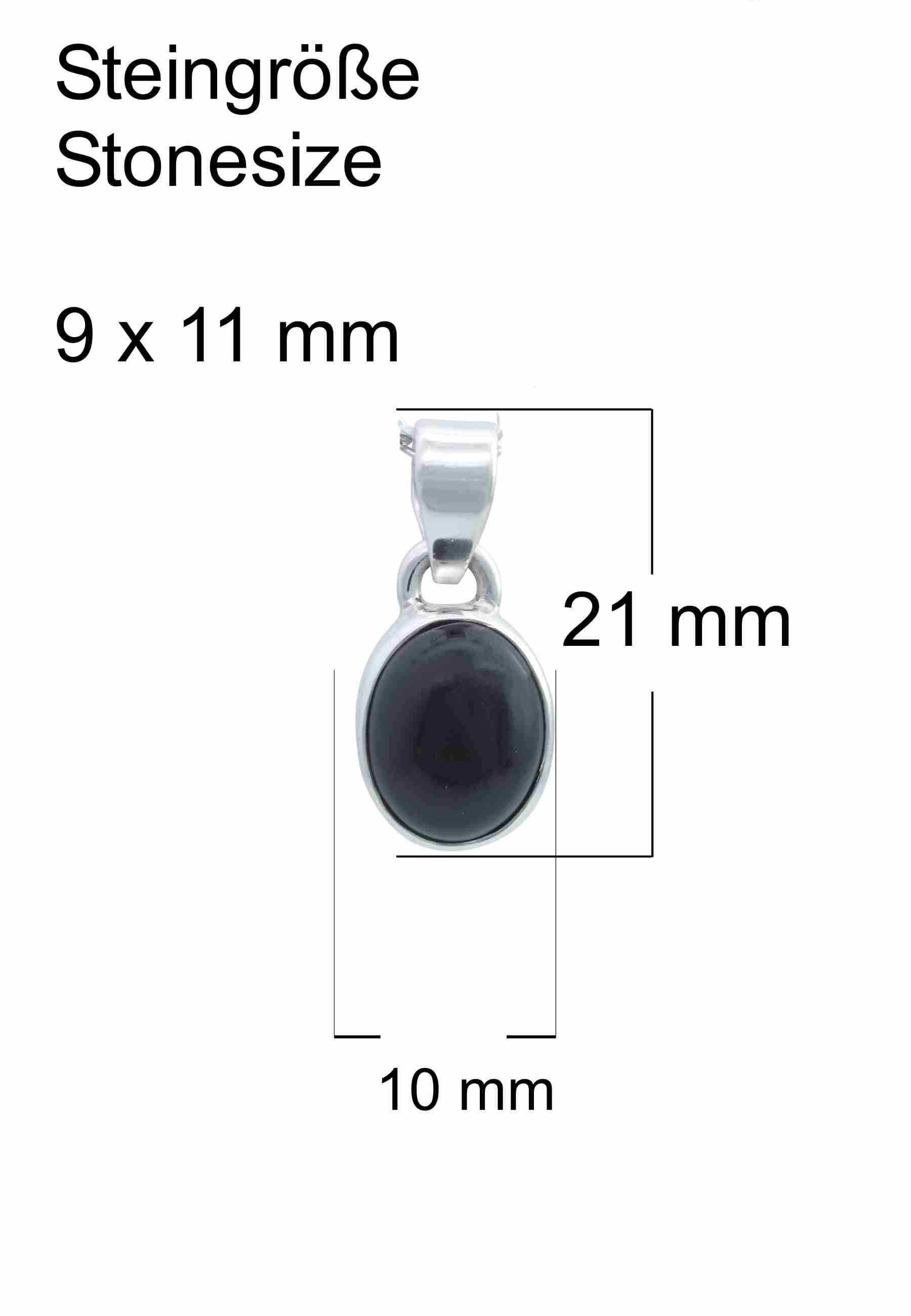 Silberkette mit Anhänger SAMA oval aus 925 Silber - mantraroma
