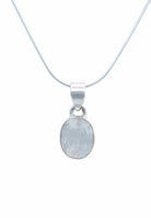 Silberkette mit Anhänger SAMA oval aus 925 Silber - mantraroma