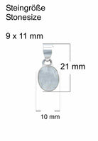 Silberkette mit Anhänger SAMA oval aus 925 Silber - mantraroma