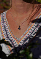 Silberkette mit Anhänger SAMA oval aus 925 Silber - mantraroma