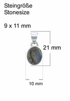 Silberkette mit Anhänger SAMA oval aus 925 Silber - mantraroma