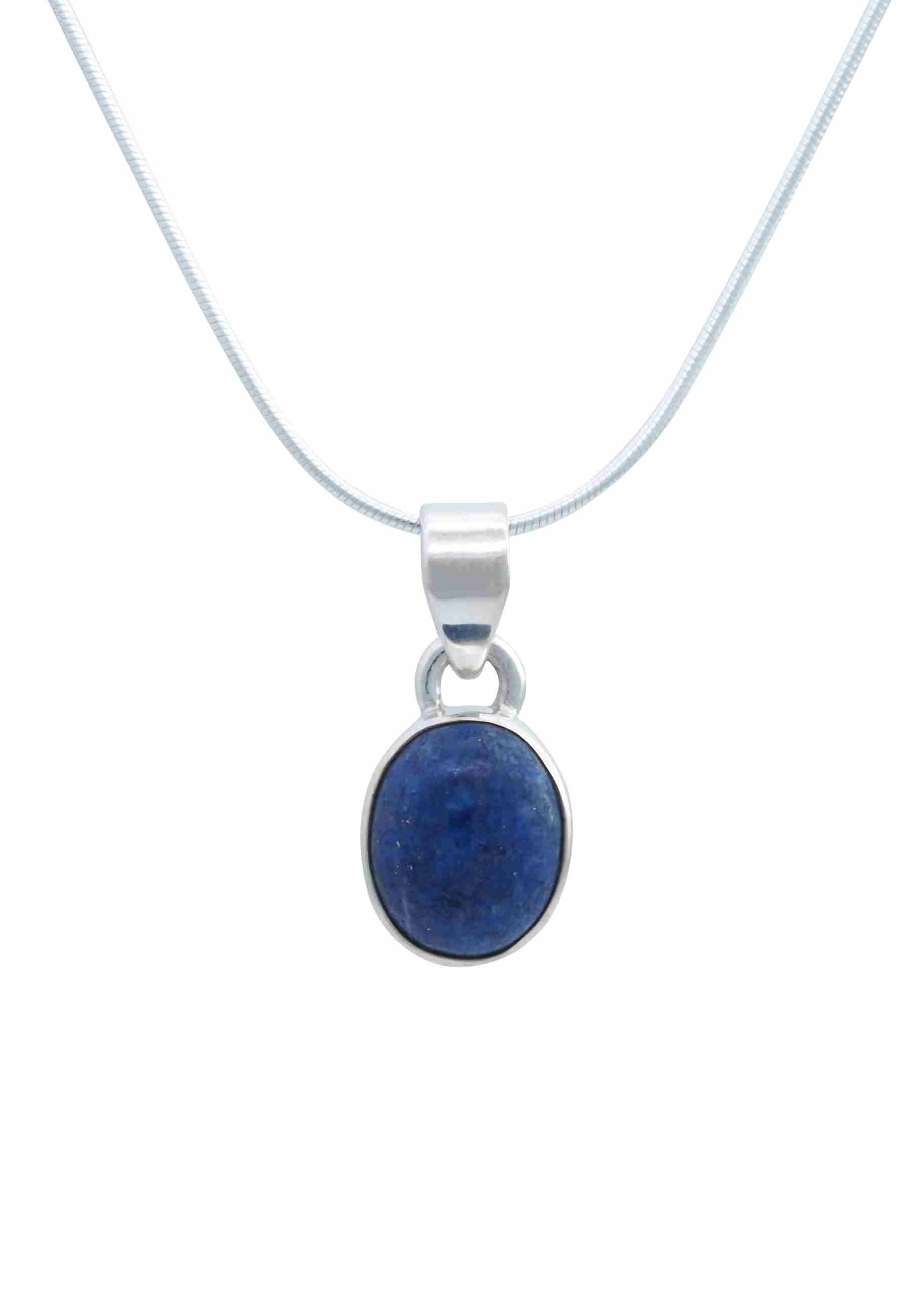 Silberkette mit Anhänger SAMA oval aus 925 Silber - mantraroma