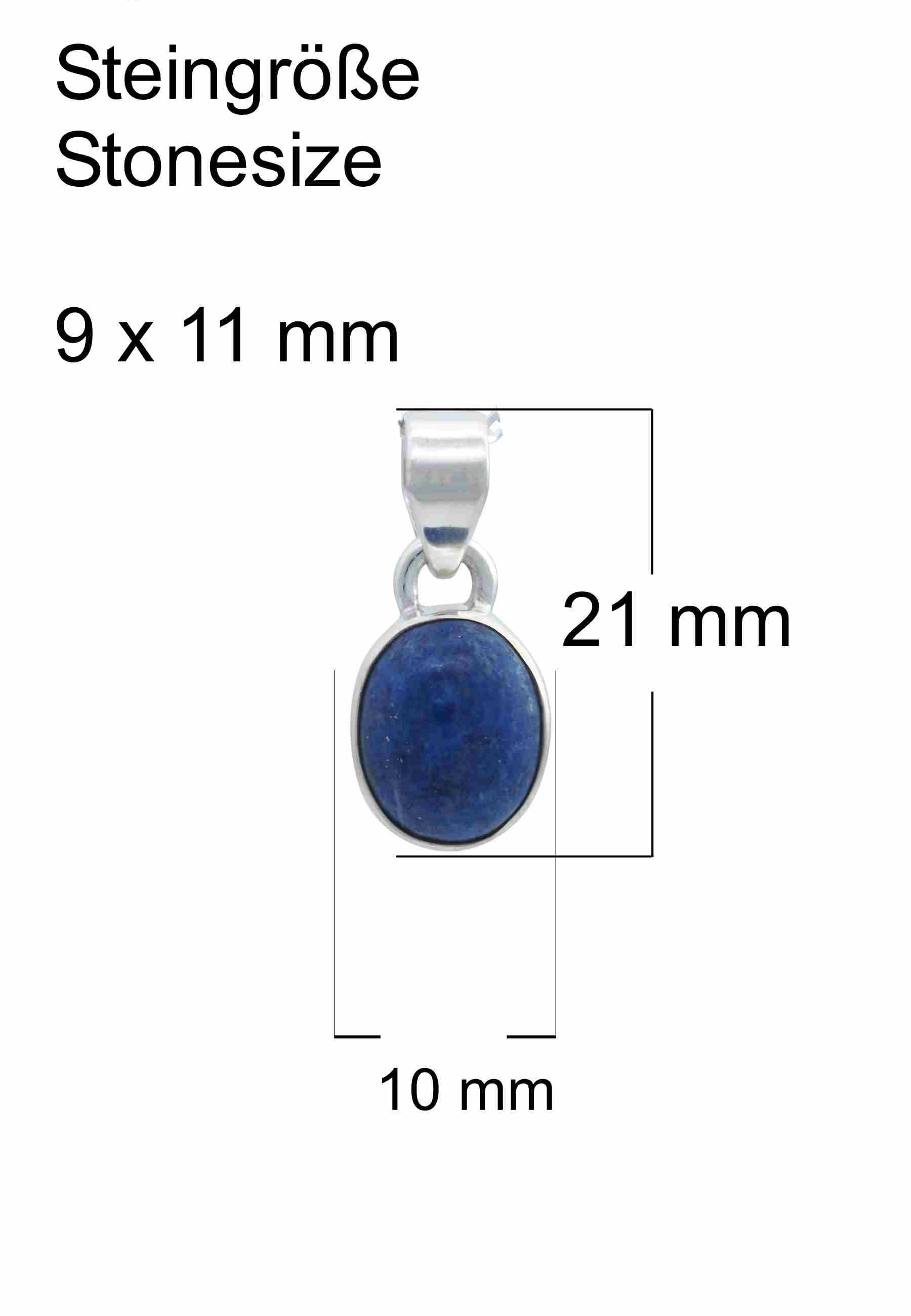 Silberkette mit Anhänger SAMA oval aus 925 Silber - mantraroma