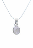 Silberkette mit Anhänger SAMA oval aus 925 Silber - mantraroma