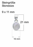 Silberkette mit Anhänger SAMA oval aus 925 Silber - mantraroma