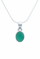 Silberkette mit Anhänger SAMA oval aus 925 Silber - mantraroma