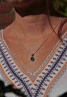 Silberkette mit Anhänger SAMA oval aus 925 Silber - mantraroma