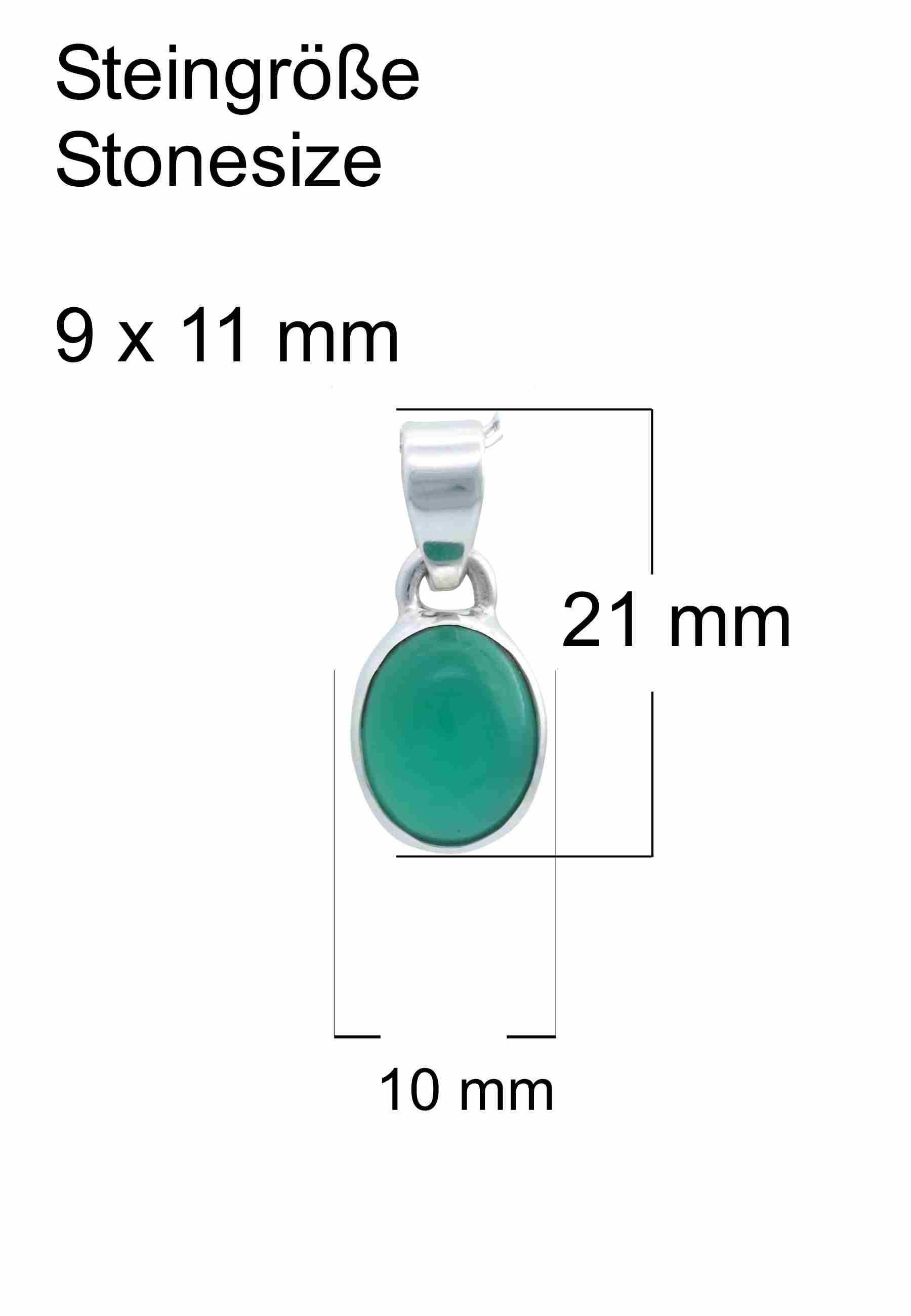Silberkette mit Anhänger SAMA oval aus 925 Silber - mantraroma