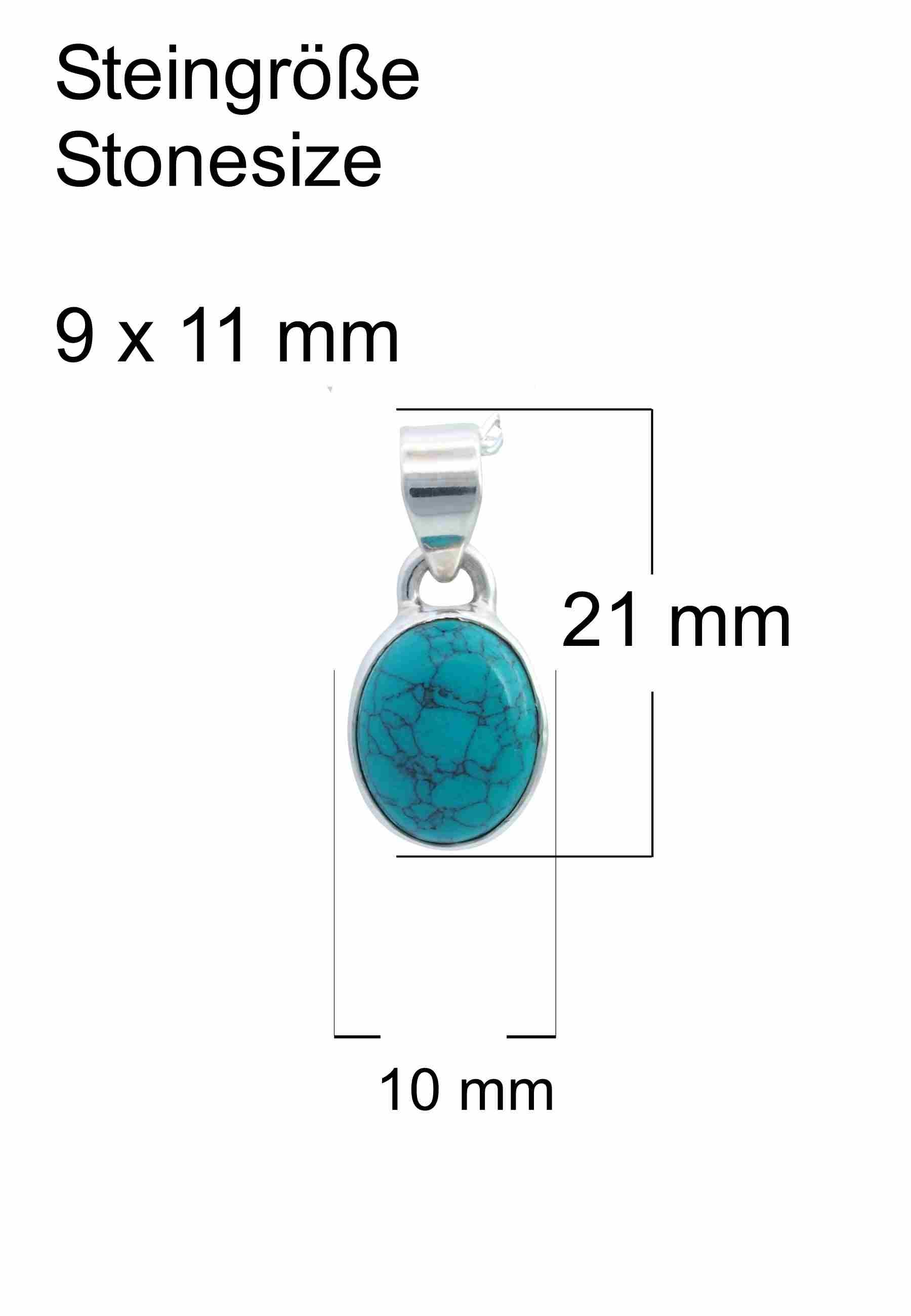 Silberkette mit Anhänger SAMA oval aus 925 Silber - mantraroma