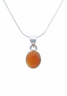 Silberkette mit Anhänger SAMA oval aus 925 Silber - mantraroma