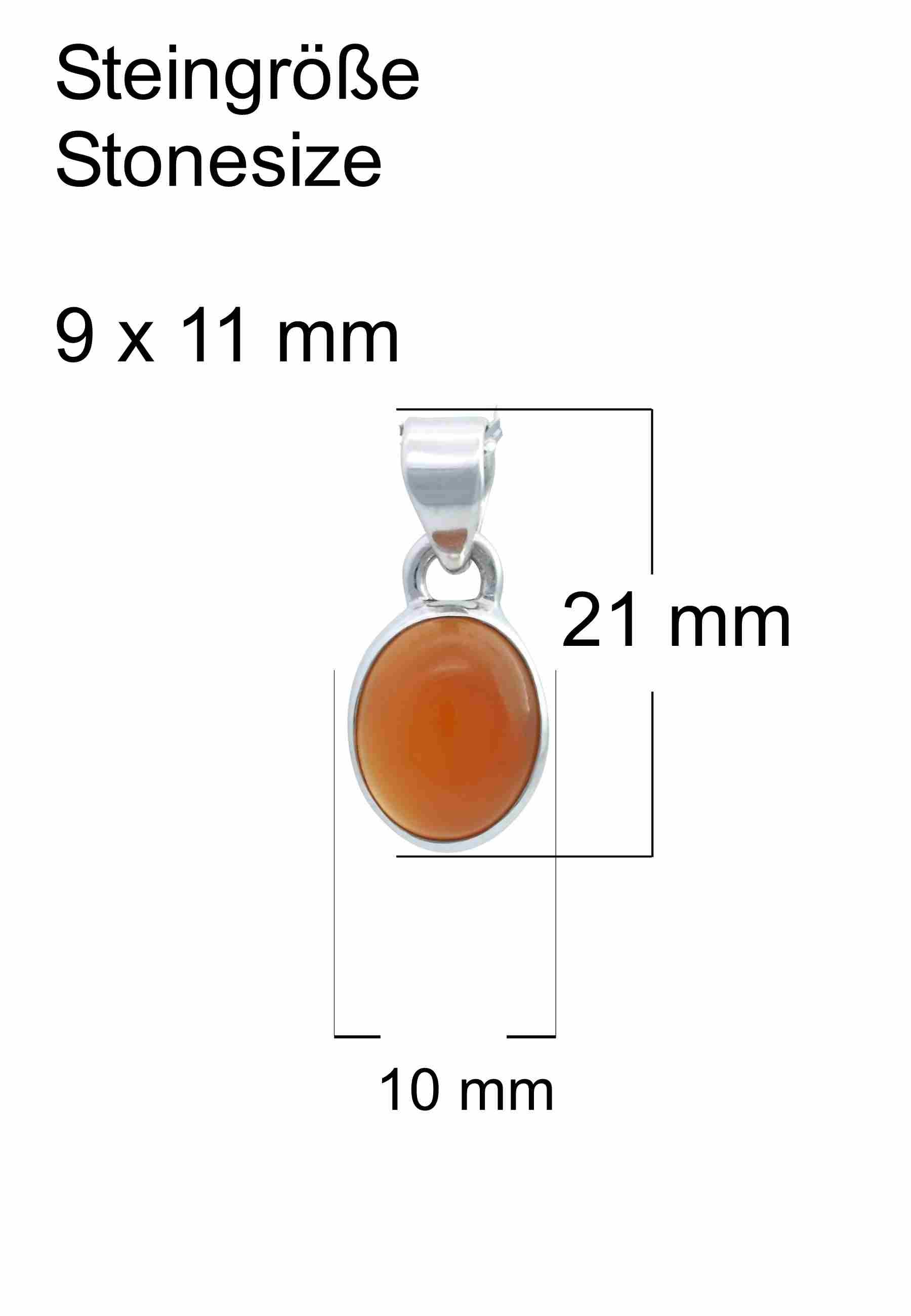 Silberkette mit Anhänger SAMA oval aus 925 Silber - mantraroma
