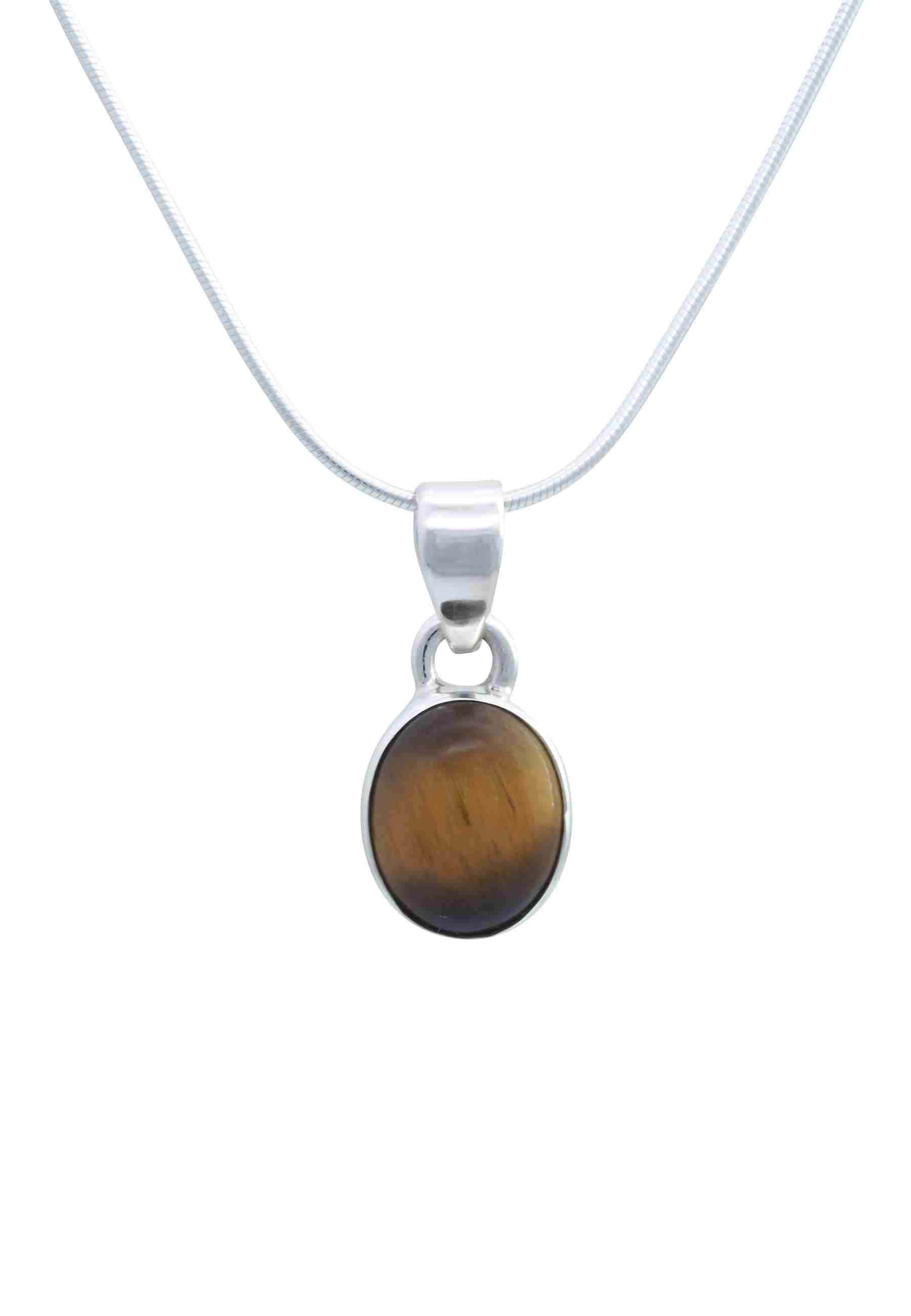 Silberkette mit Anhänger SAMA oval aus 925 Silber - mantraroma