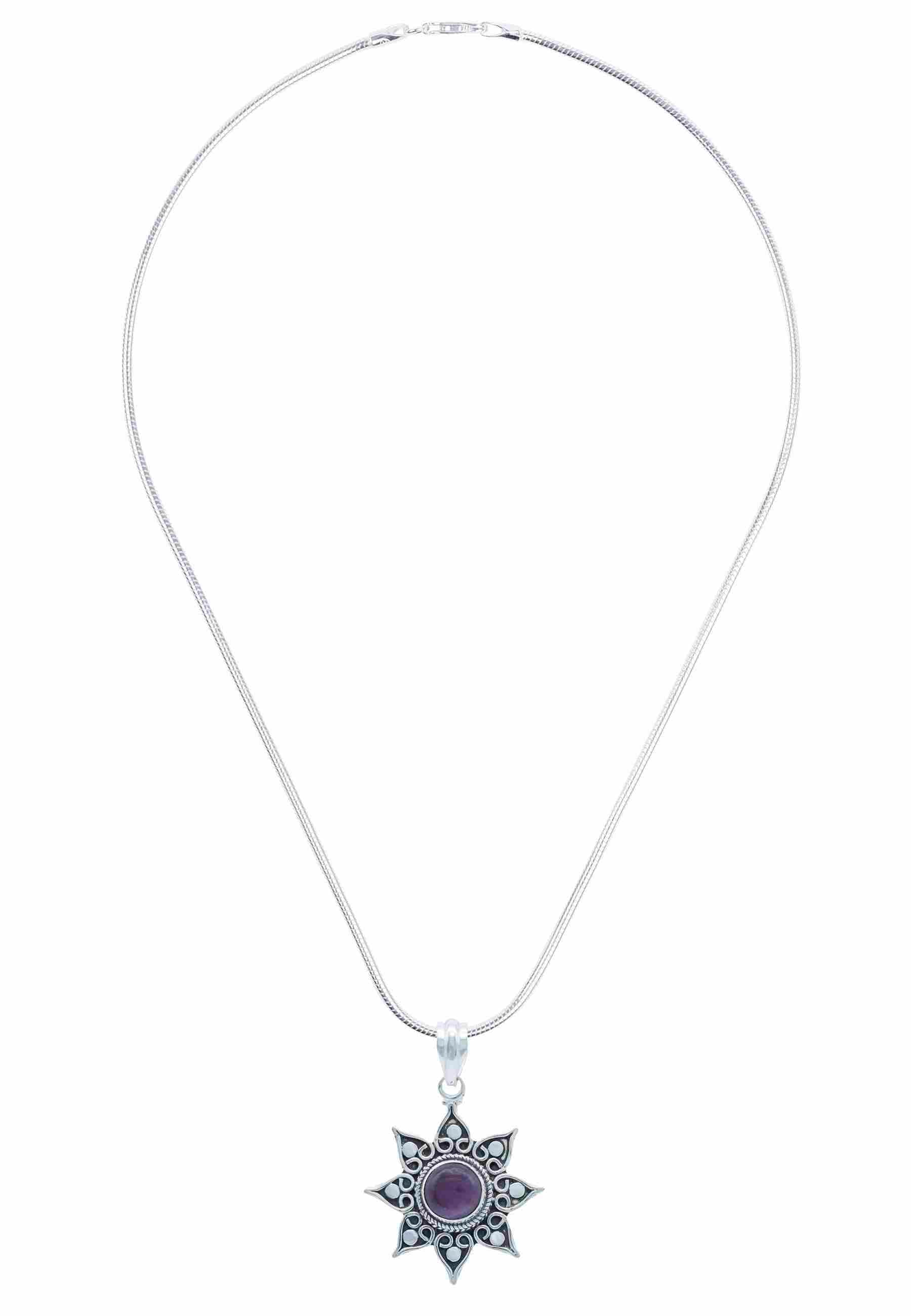 Silberkette mit Anhänger SUNA aus 925 Silber - mantraroma