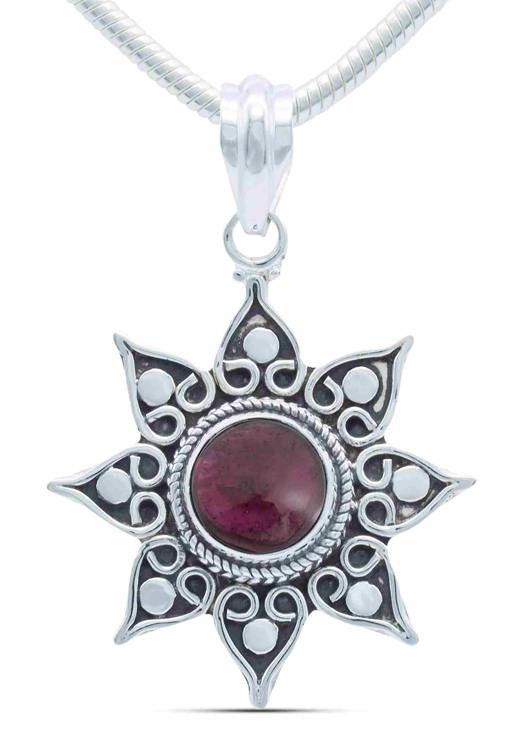 Silberkette mit Anhänger SUNA aus 925 Silber - mantraroma