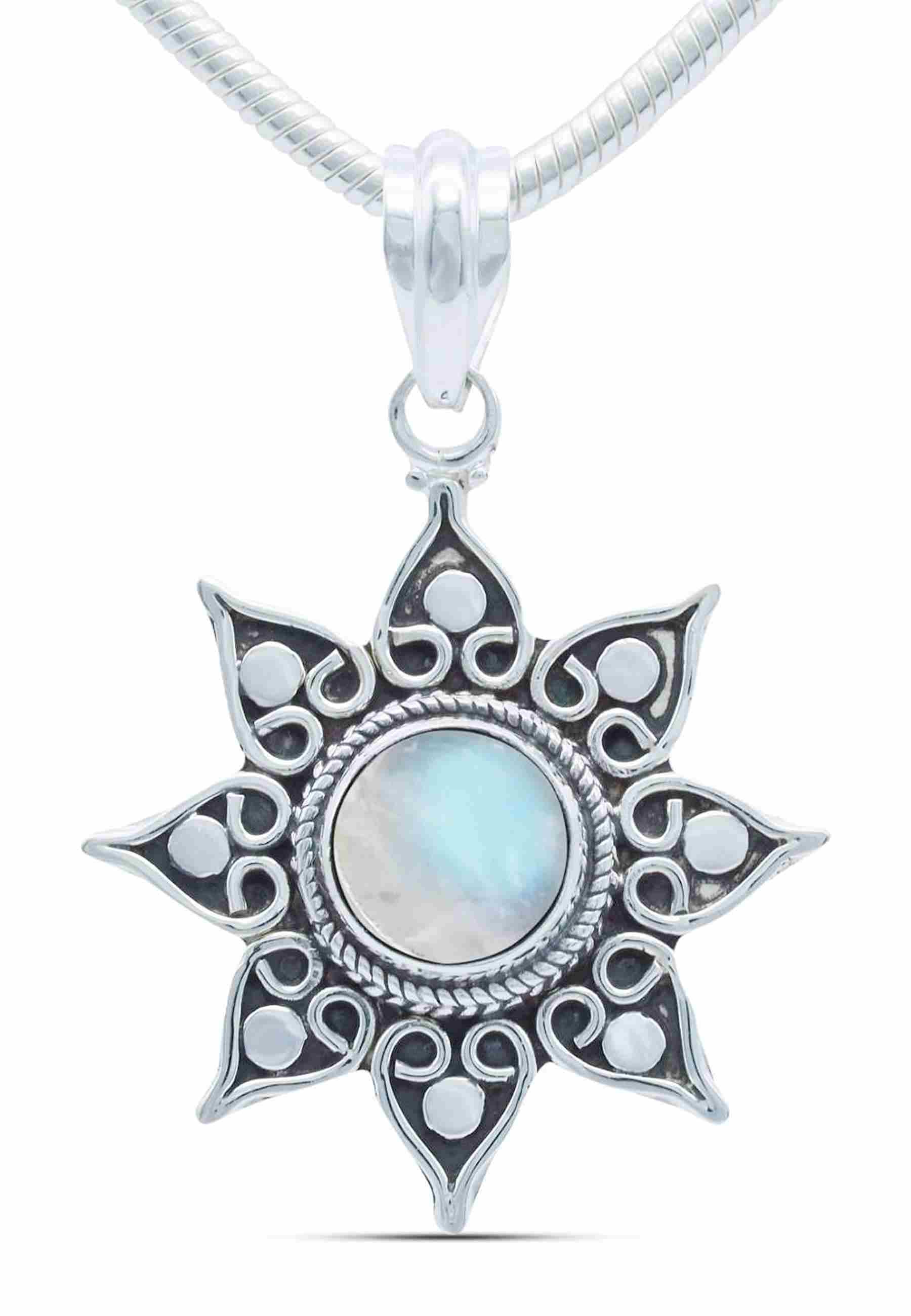 Silberkette mit Anhänger SUNA aus 925 Silber - mantraroma