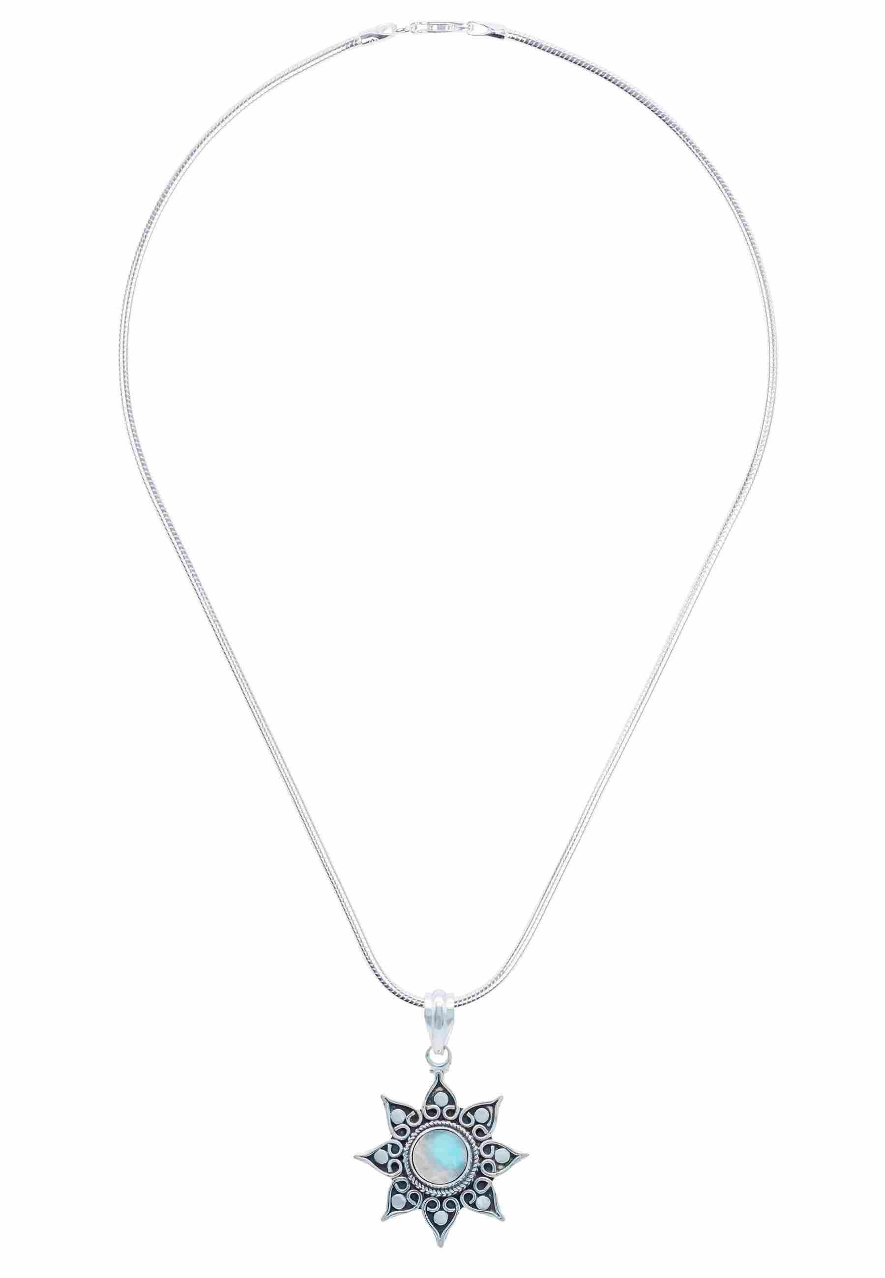Silberkette mit Anhänger SUNA aus 925 Silber - mantraroma