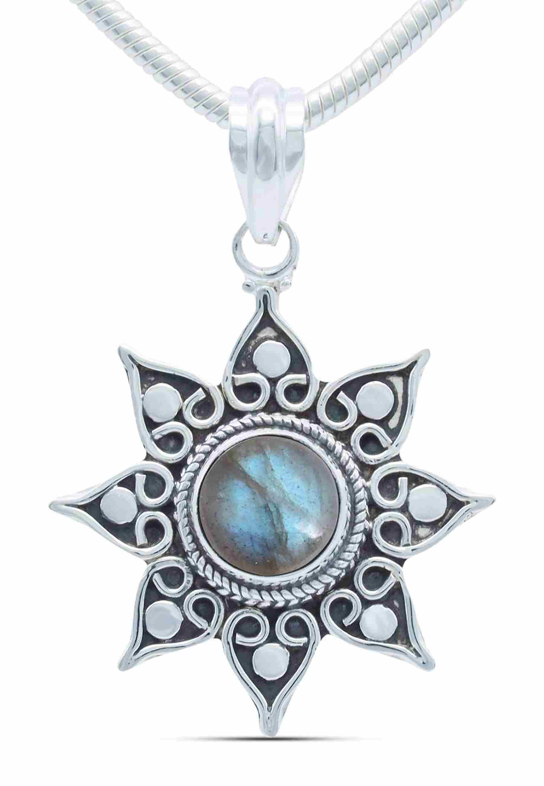 Silberkette mit Anhänger SUNA aus 925 Silber - mantraroma