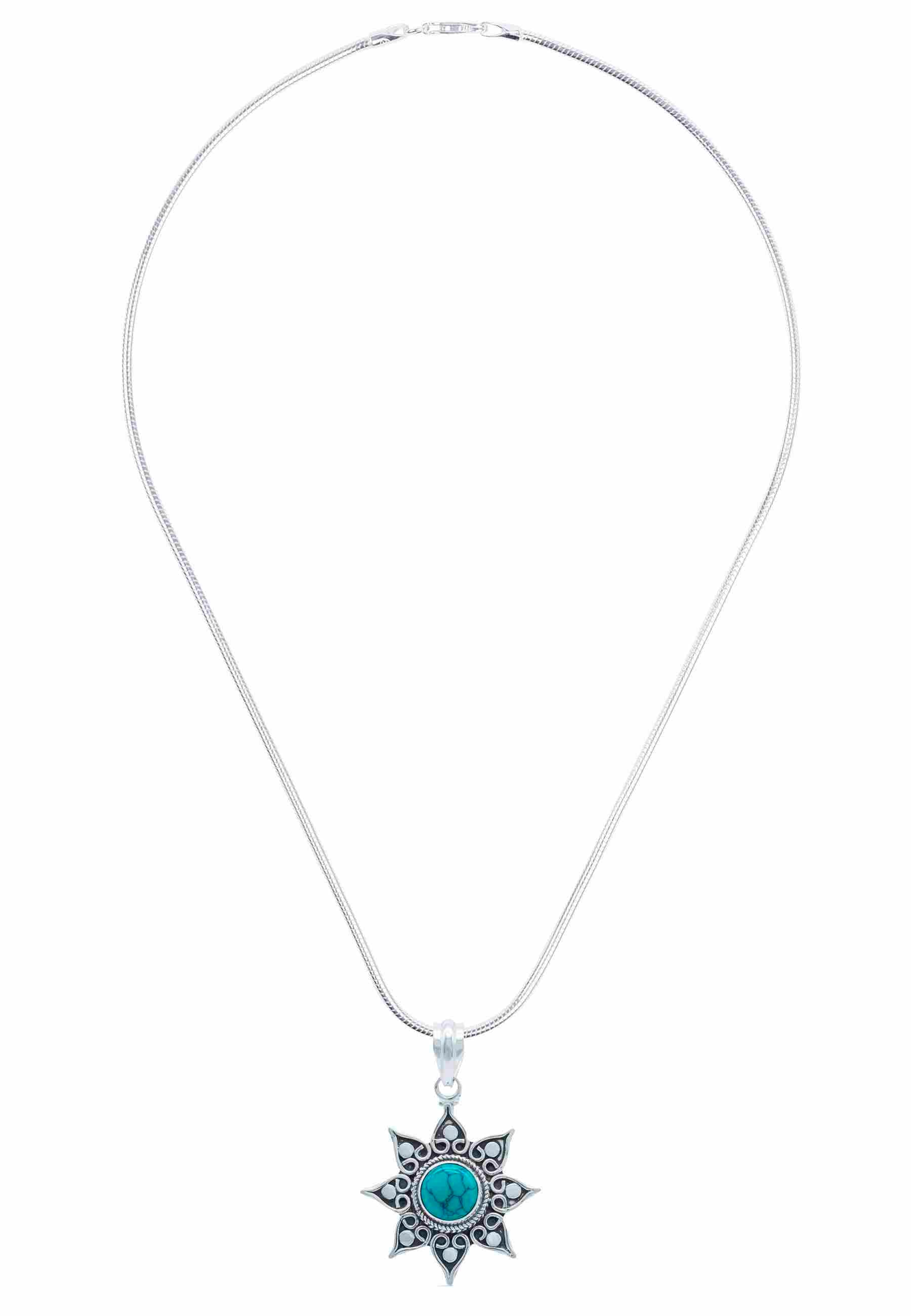 Silberkette mit Anhänger SUNA aus 925 Silber - mantraroma