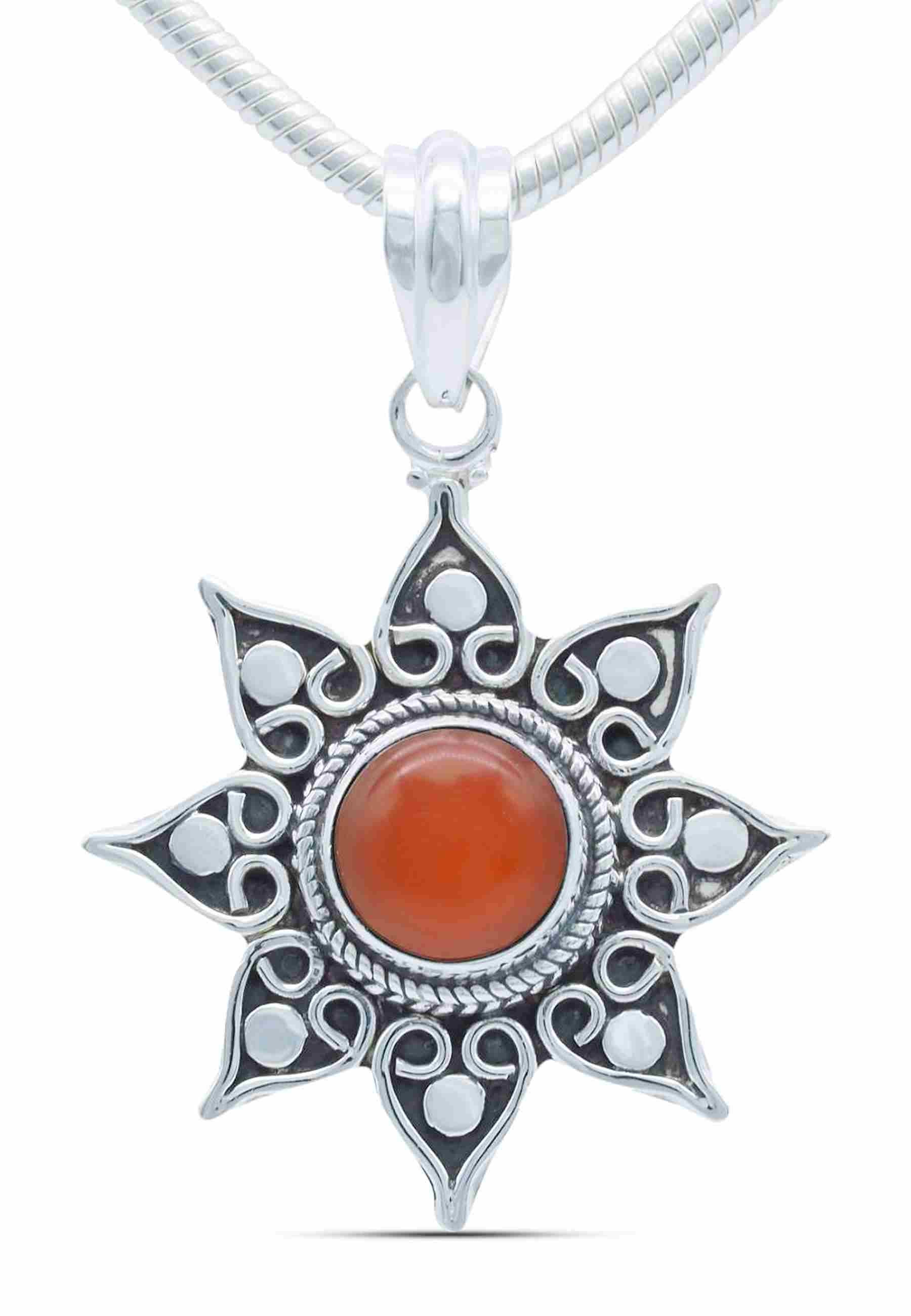 Silberkette mit Anhänger SUNA aus 925 Silber - mantraroma