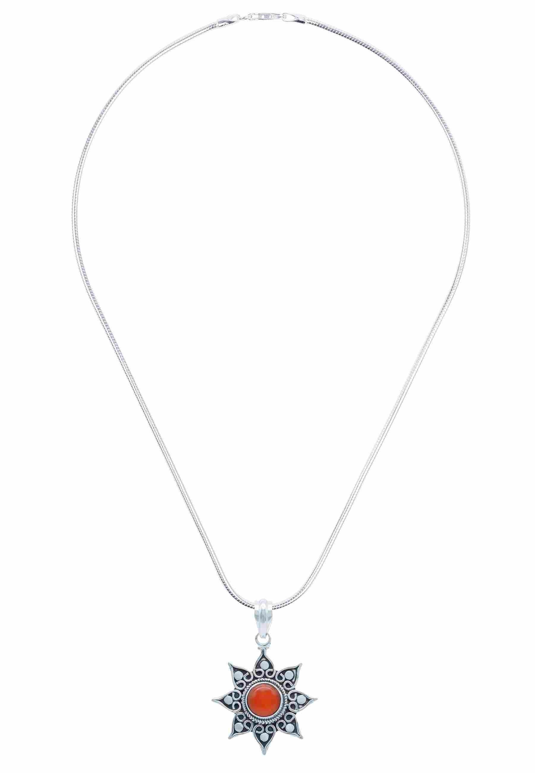Silberkette mit Anhänger SUNA aus 925 Silber - mantraroma