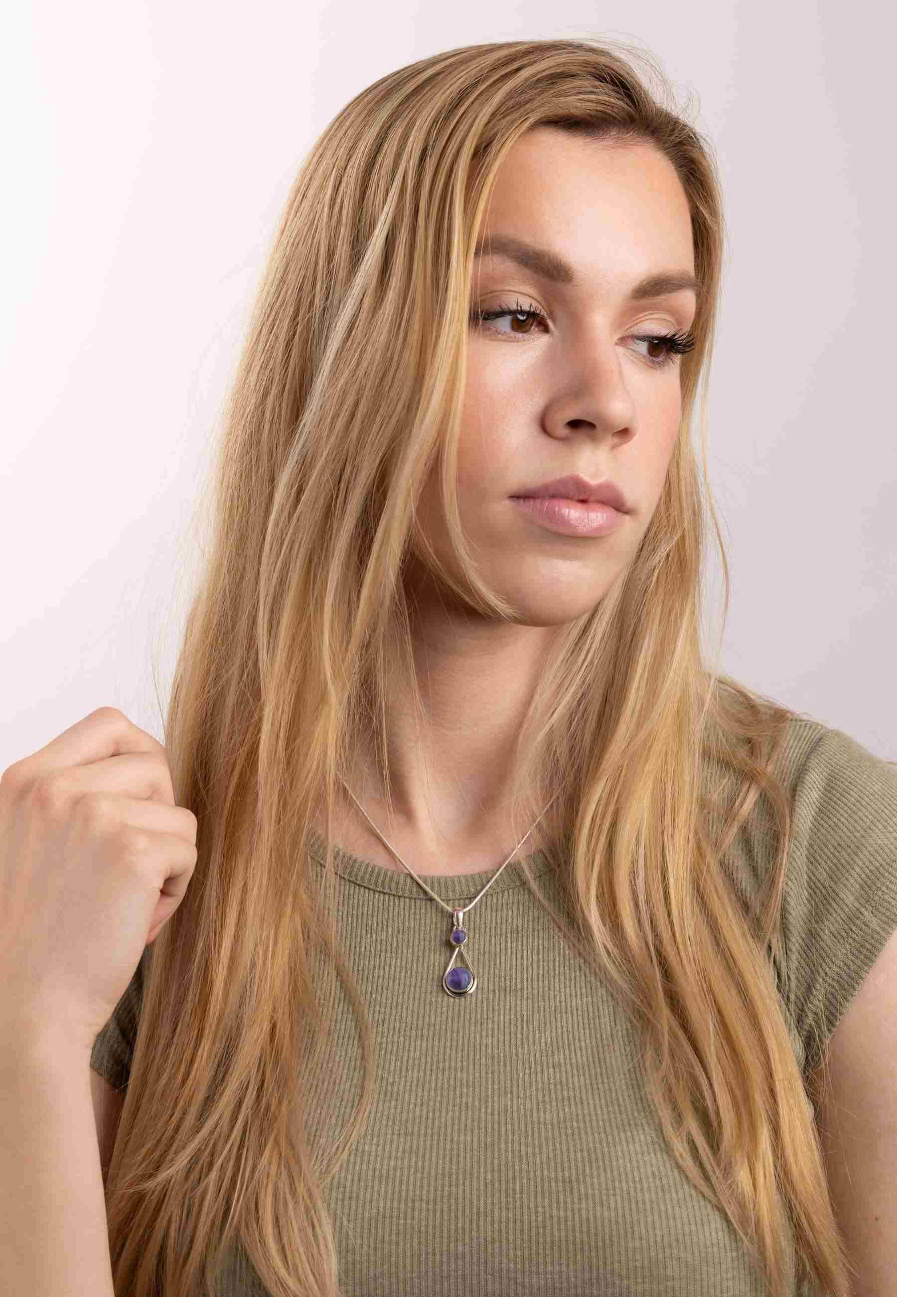 Silberkette mit Anhänger HATA aus 925 Silber - mantraroma